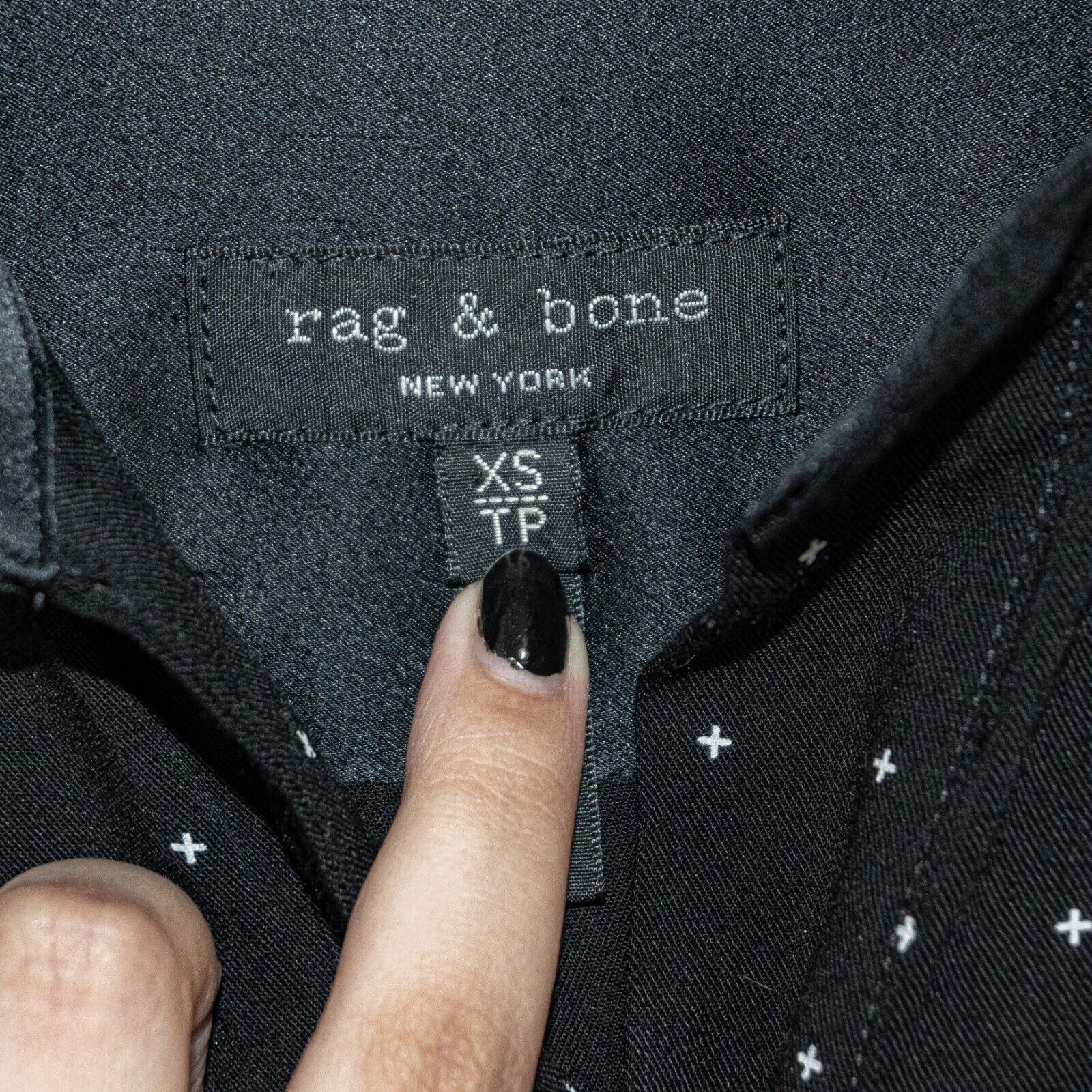 Rag & Bone Rag & Bone Women's pullover Blouse Black Print Size XS Size XS / US 0-2 / IT 36-38 - 3 Thumbnail