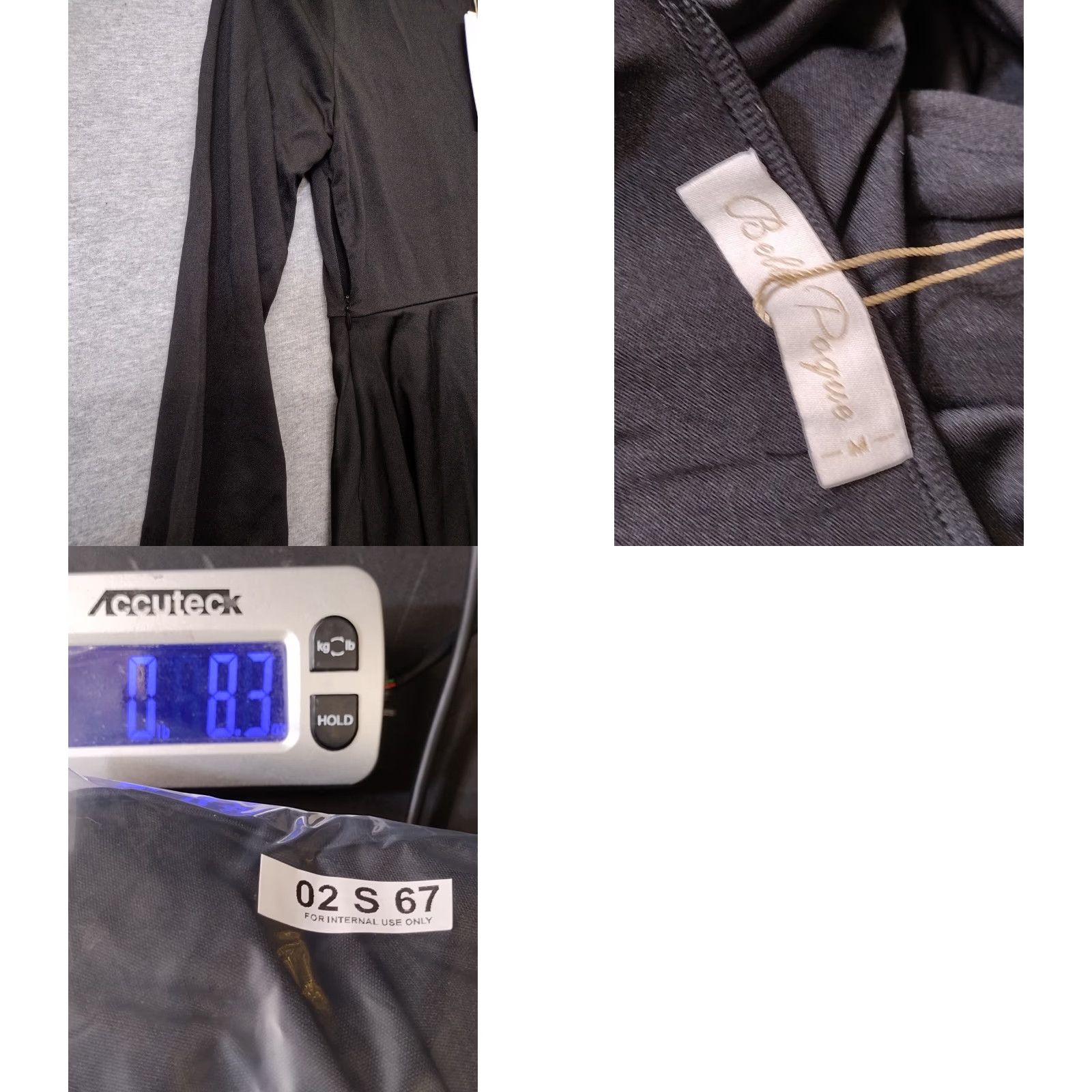 Vintage Belle Poque Long Sleeve Peplum Blouse Women Black M Shirt Womens Peplum Blouse 80s Square Neck Casual Solid Black Long Sleeve Classic Fit Size M / US 6-8 / IT 42-44 - 8 Thumbnail