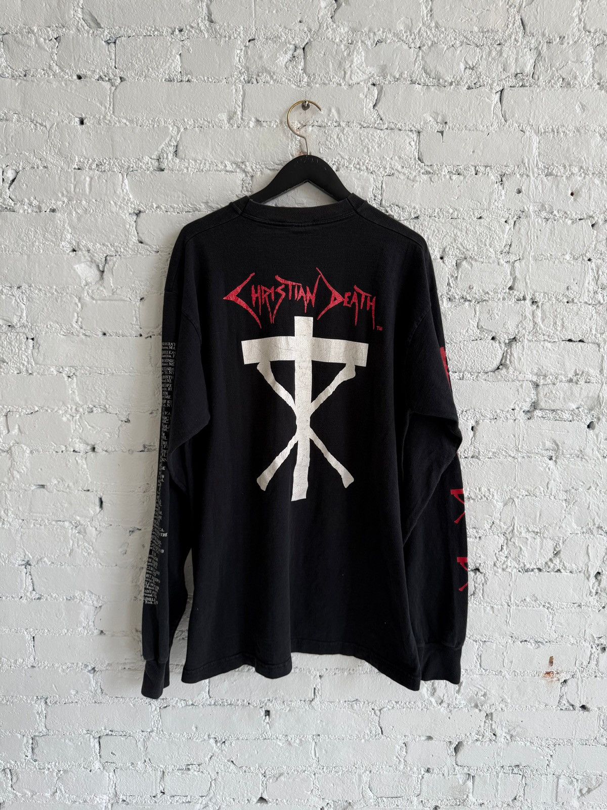 Vintage 1996 CHRISTIAN DEATH ‘PROPHECIES’ L/S TEE Size US XL / EU 56 / 4 - 4 Thumbnail