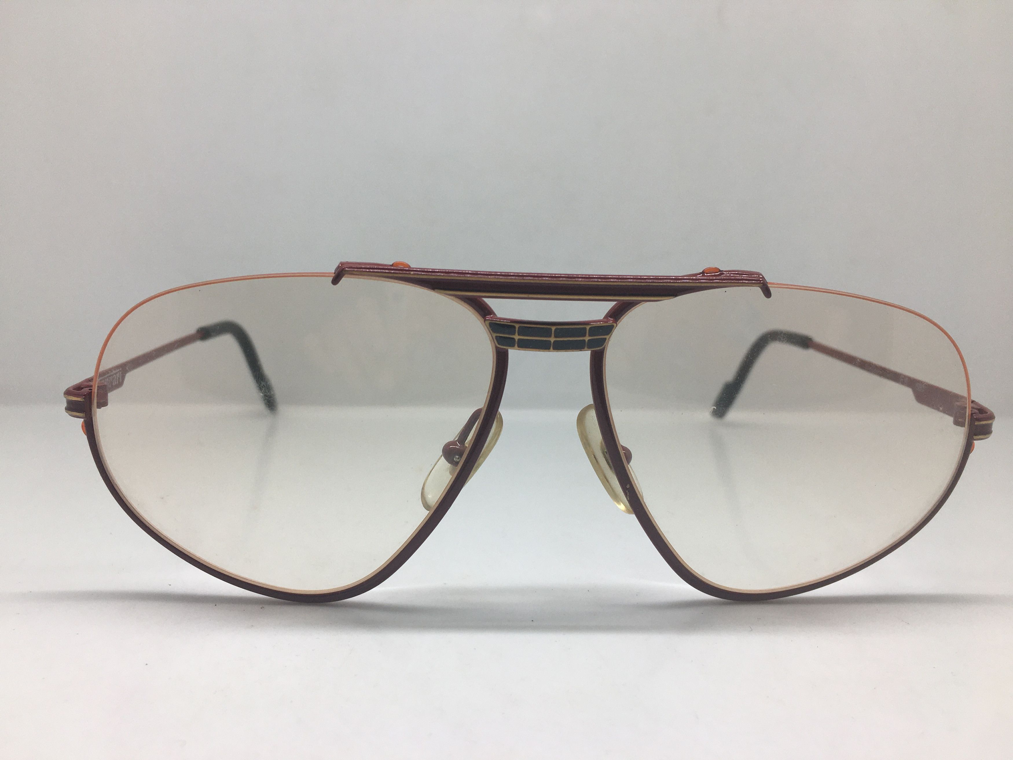 Ferrari Vintage Ferrari F6 Red Eyeglasses Frame Italy Size ONE SIZE - 1 Thumbnail