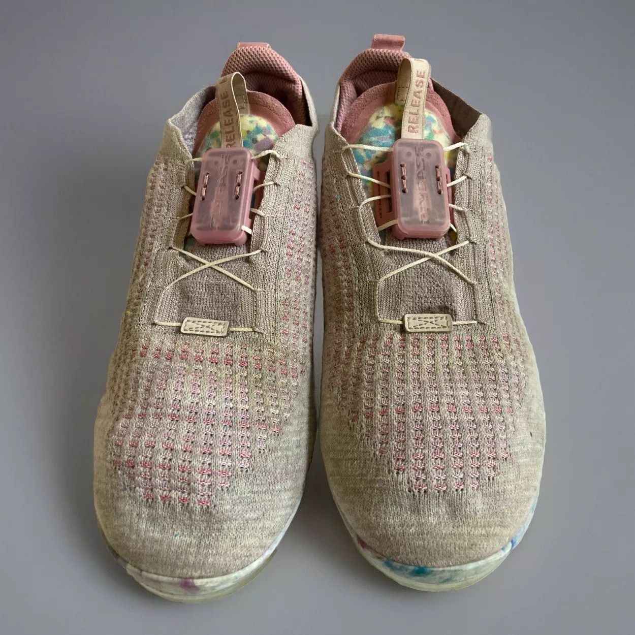Designer × Nike × Vintage NIke Air Vapormax 2020 Fiyknit Light Arctic Pink Shoes Size US 12 / EU 45 - 1 Thumbnail