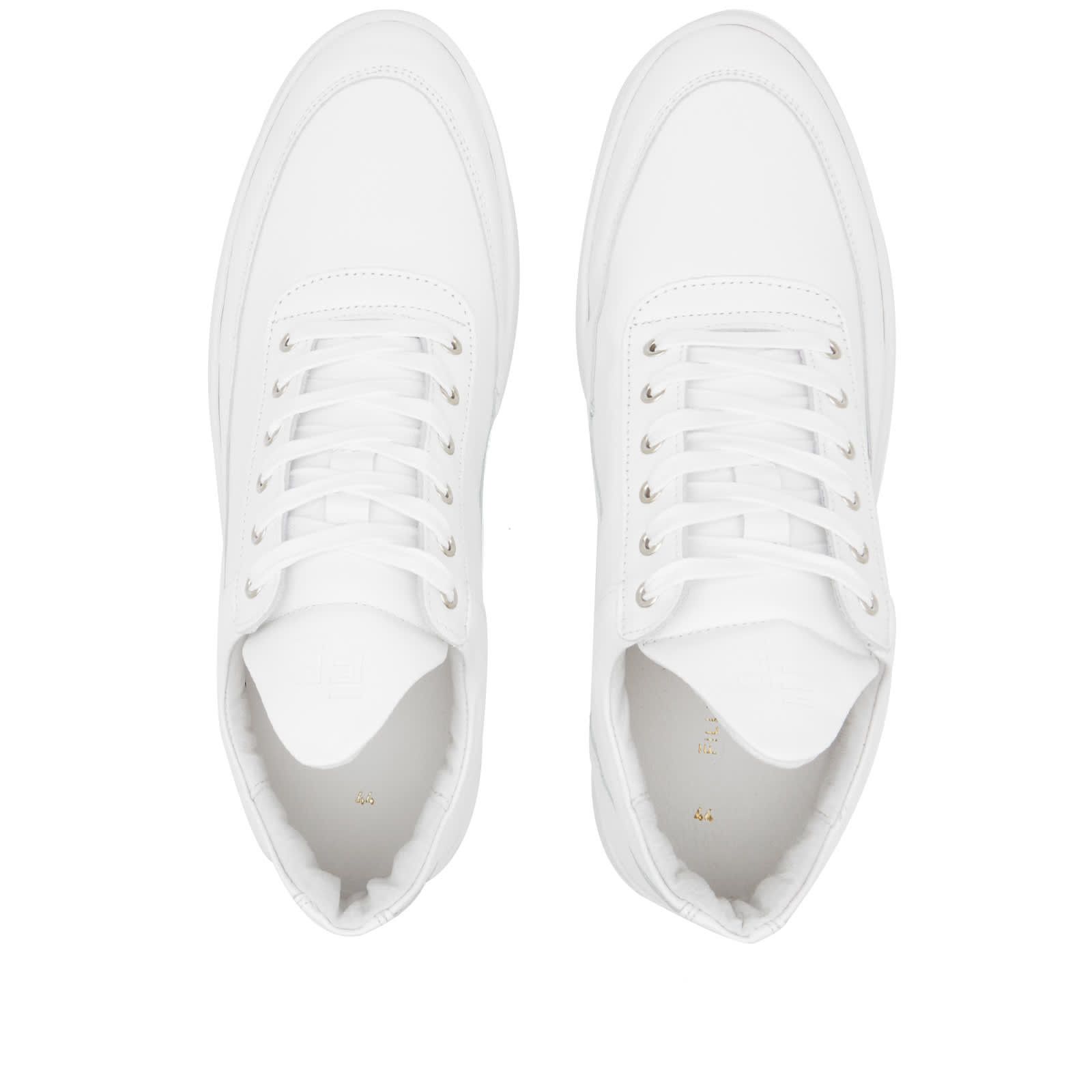 Filling Pieces FP LOW TOP RIPPLE NAPPA WHITE 25121721855 US 8.5 EU 41 Size US 8.5 / EU 41-42 - 5 Thumbnail