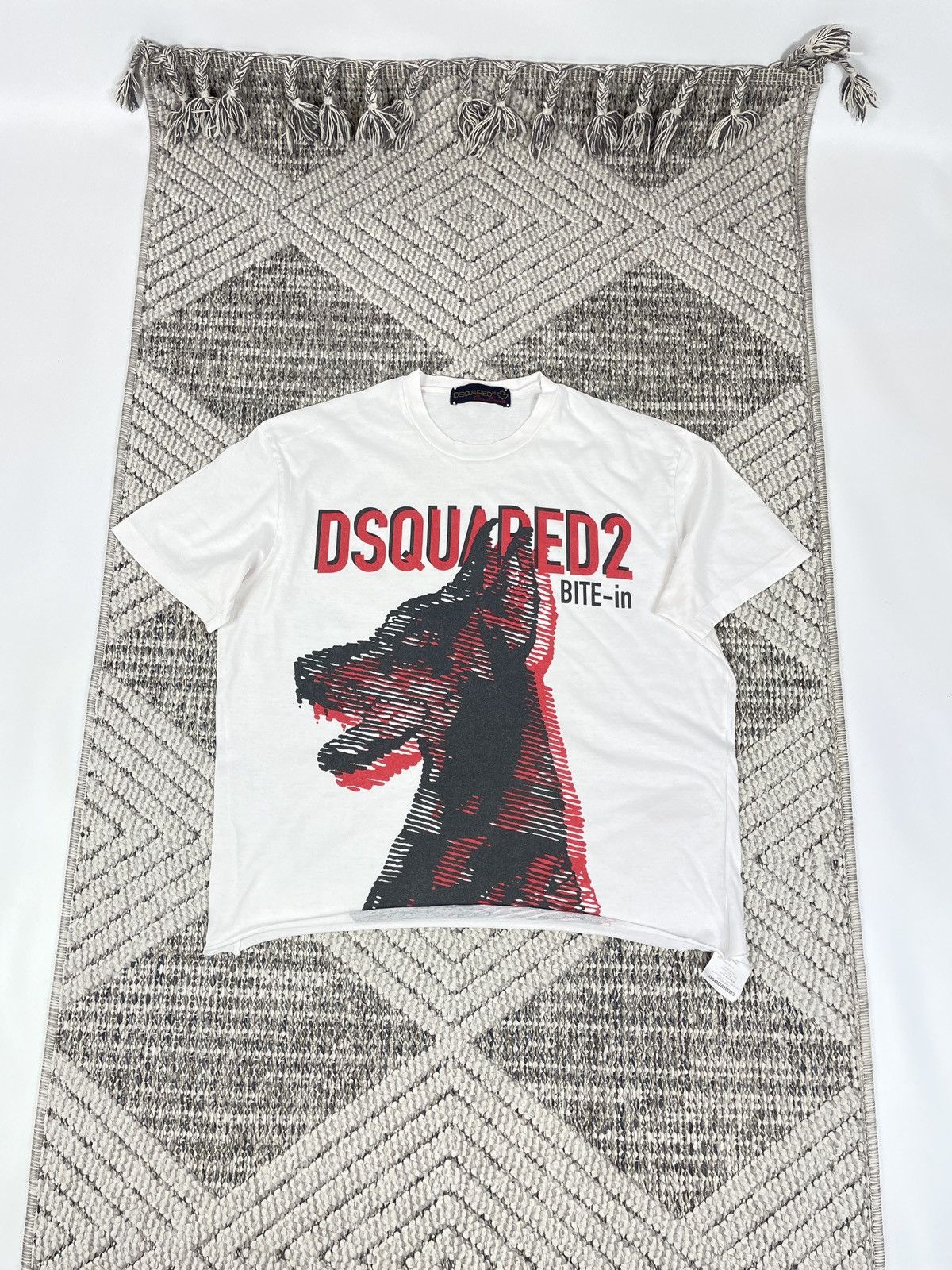 Dsquared2 Dsquared2 Year of the Dog Bite-In Graphic Tee Size US L / EU 52-54 / 3 - 1 Thumbnail