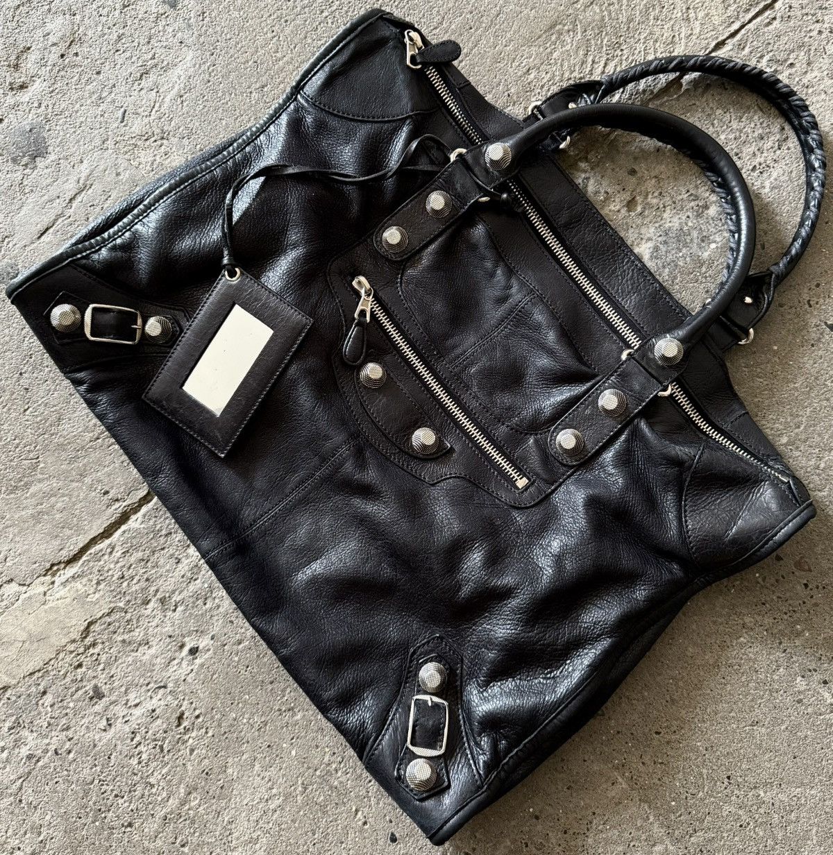 Balenciaga RARE Balenciaga - 2000’s - XL Le City - Lambskin Work Bag Size ONE SIZE - 12 Thumbnail