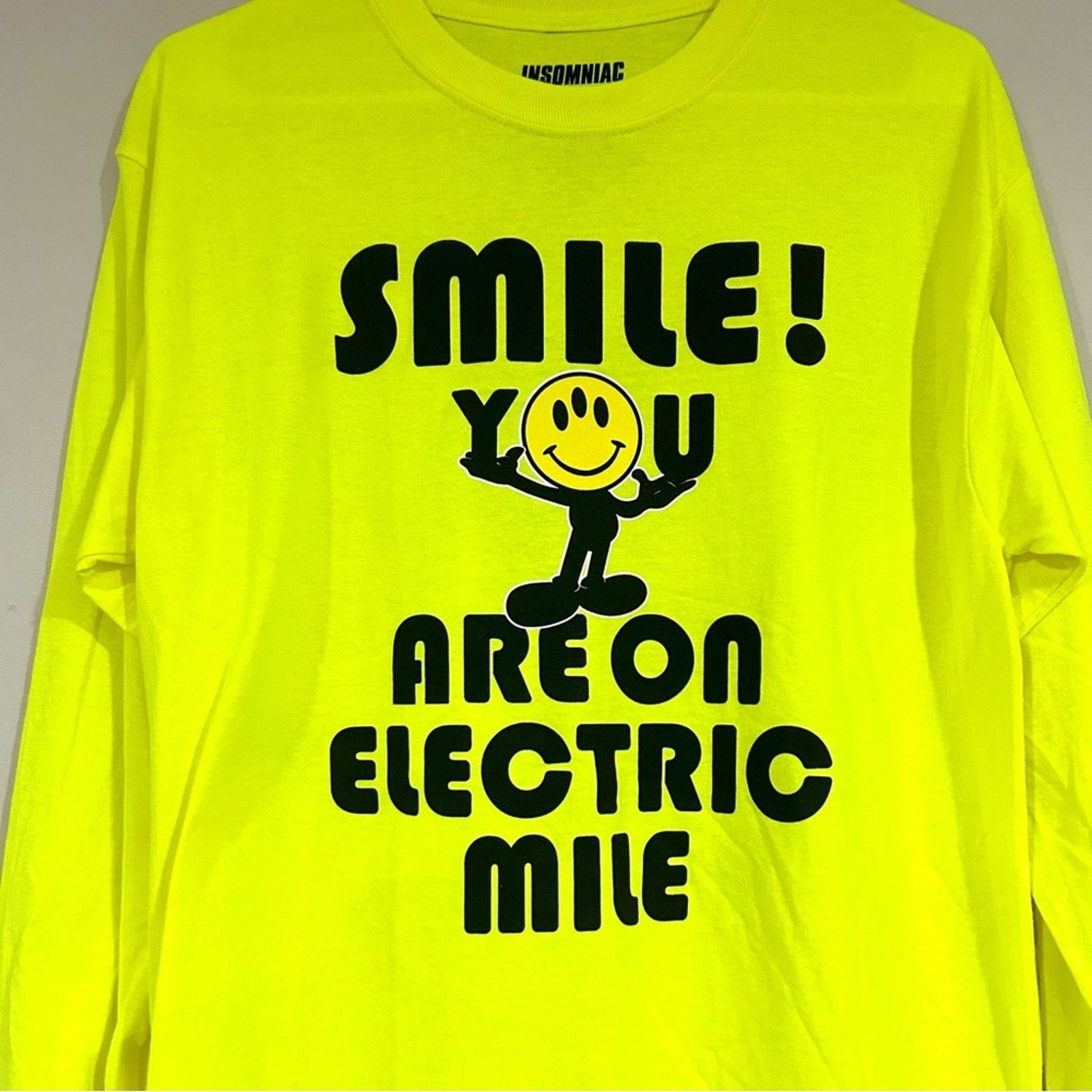 Insomnia Visuals Insomniac Smile You Are On Electric Mile Shirt Size US M / EU 48-50 / 2 - 2 Thumbnail