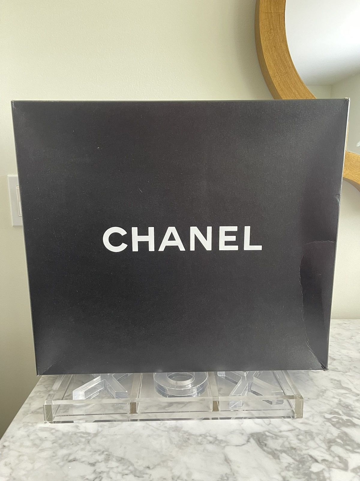 Chanel CHANEL CC GHW Tote Bag Chain Calfskin Leather 672927 Black Size ONE SIZE - 7 Thumbnail