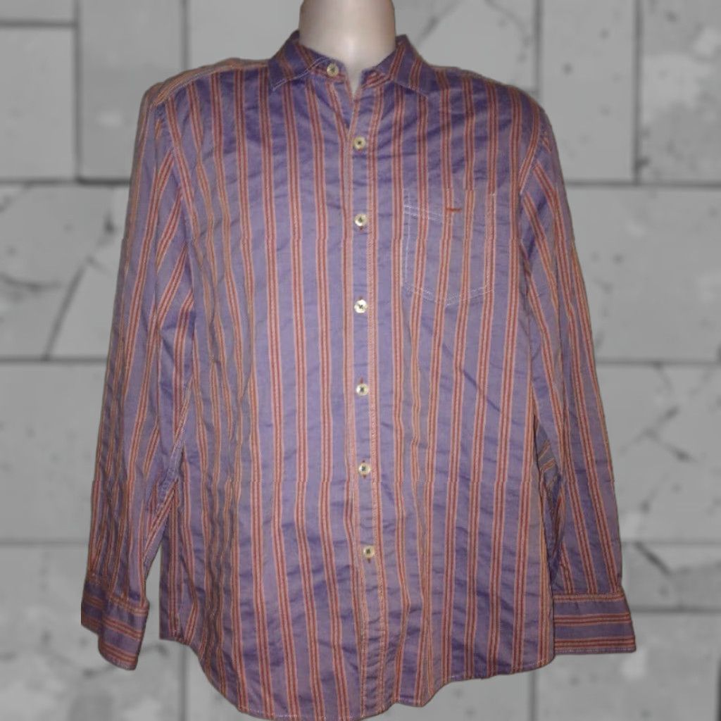 Tommy Bahama Tommy Bahama Shirt Mens M Long Sleeve Button-Down Button-Up Cotton Striped Multicolor Modern 100% Cotton Mens Shirts Size US M / EU 48-50 / 2 - 1 Thumbnail