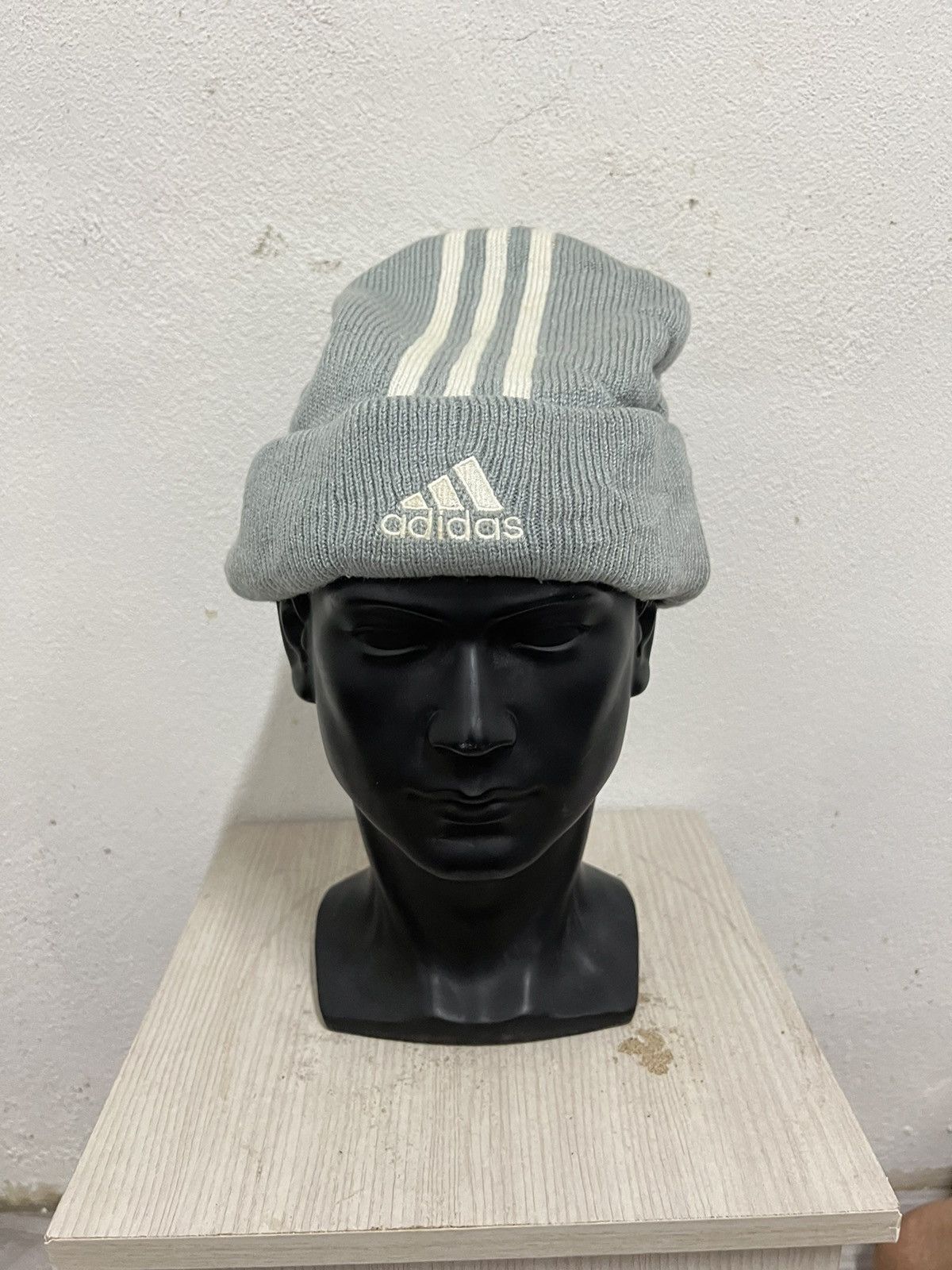 Adidas Vintage Adidas Big Logo Beanie Hat Size ONE SIZE - 2 Thumbnail