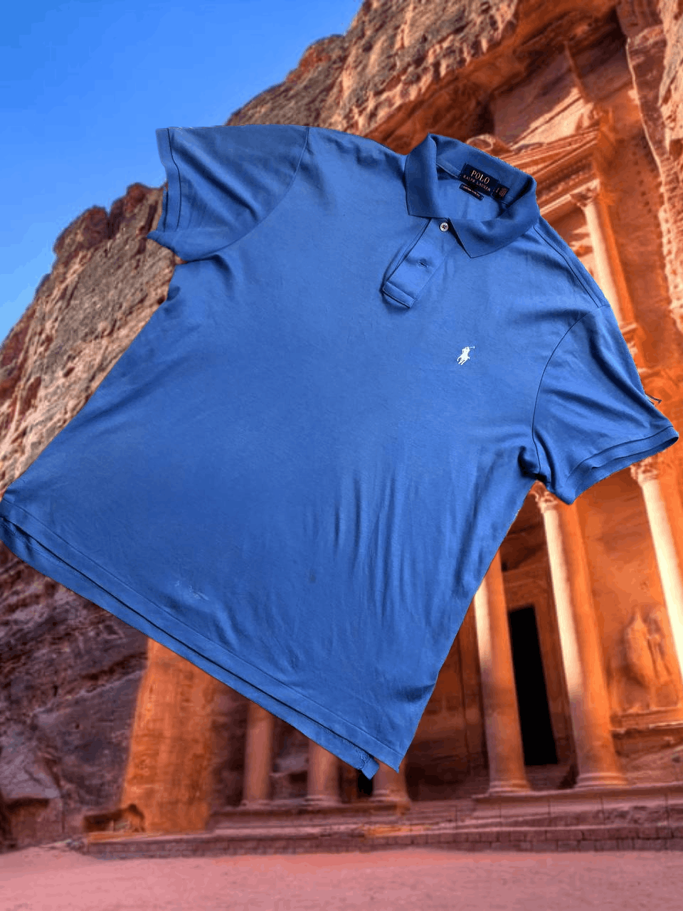 Polo Ralph Lauren polos Streetwear Polo Ralph Lauren blue T-Shirt Y2K Vintage Size US L / EU 52-54 / 3 - 1 Thumbnail