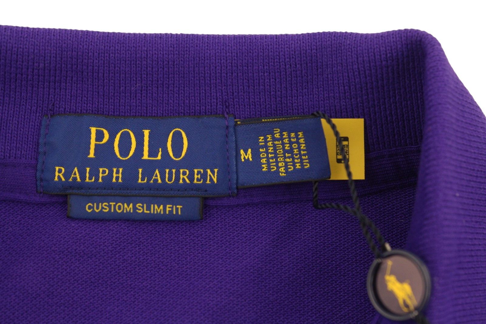 Ralph Lauren CUSTOM SLIM FIT M Purple Cotton Logo 87881 Size US M / EU 48-50 / 2 - 11 Thumbnail