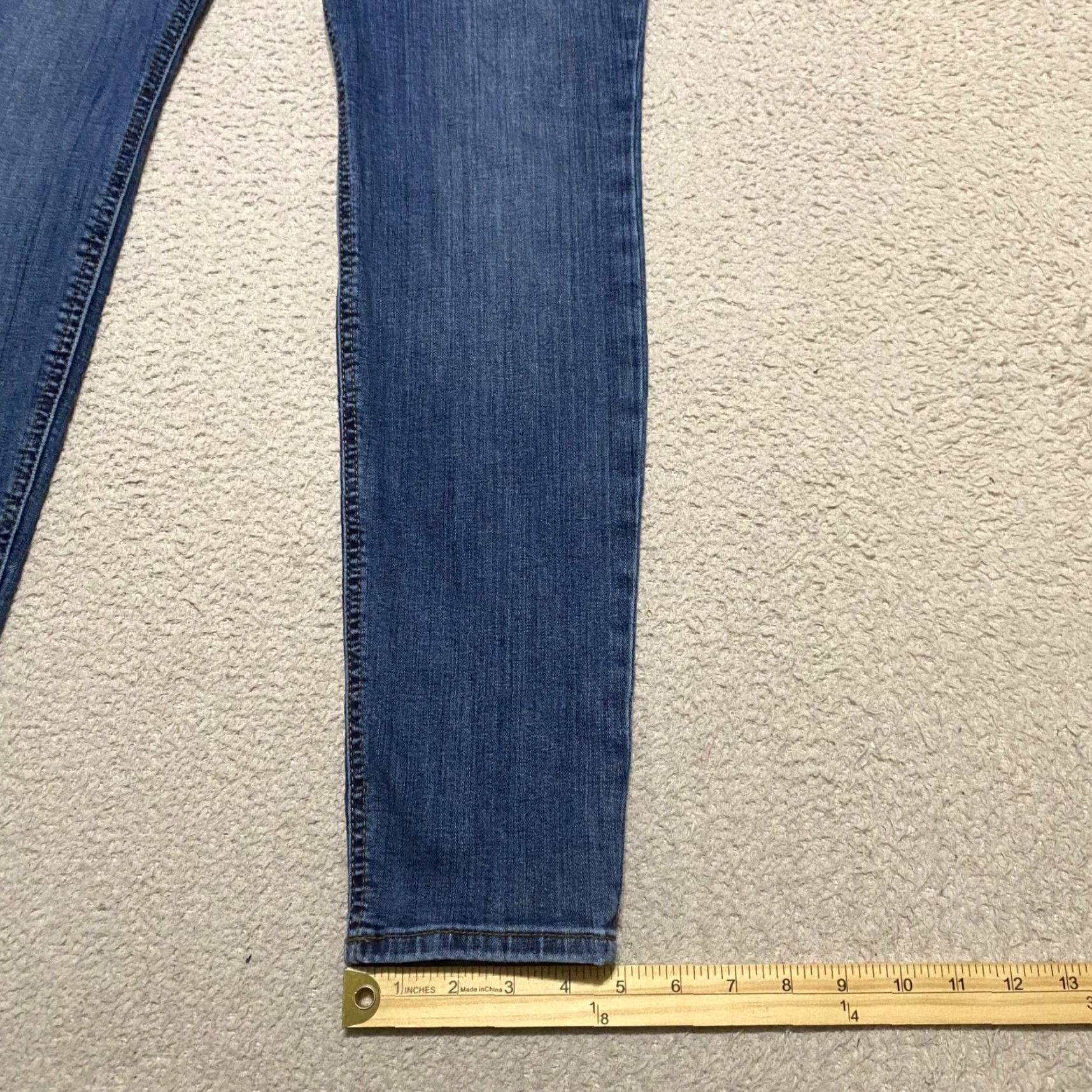 Wrangler VINTAGE Wrangler Retro Womens Jeans Blue Denim Medium Wash High Rise Skinny 32x31 Regular 5-Pocket Denim Cotton Spandex Wrangler Retro Size 24" / US 00 / IT 34 - 5 Thumbnail