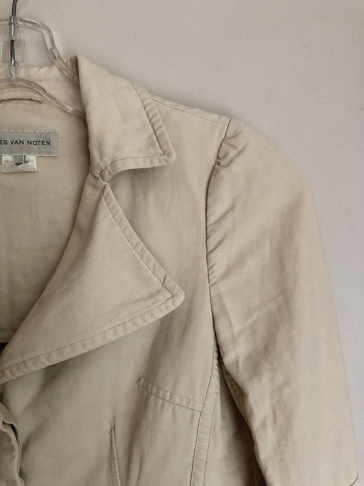 Dries Van Noten Dries Van Noten Vintage Khaki Pleated Safari Jacket Size XS / US 0-2 / IT 36-38 - 11 Thumbnail