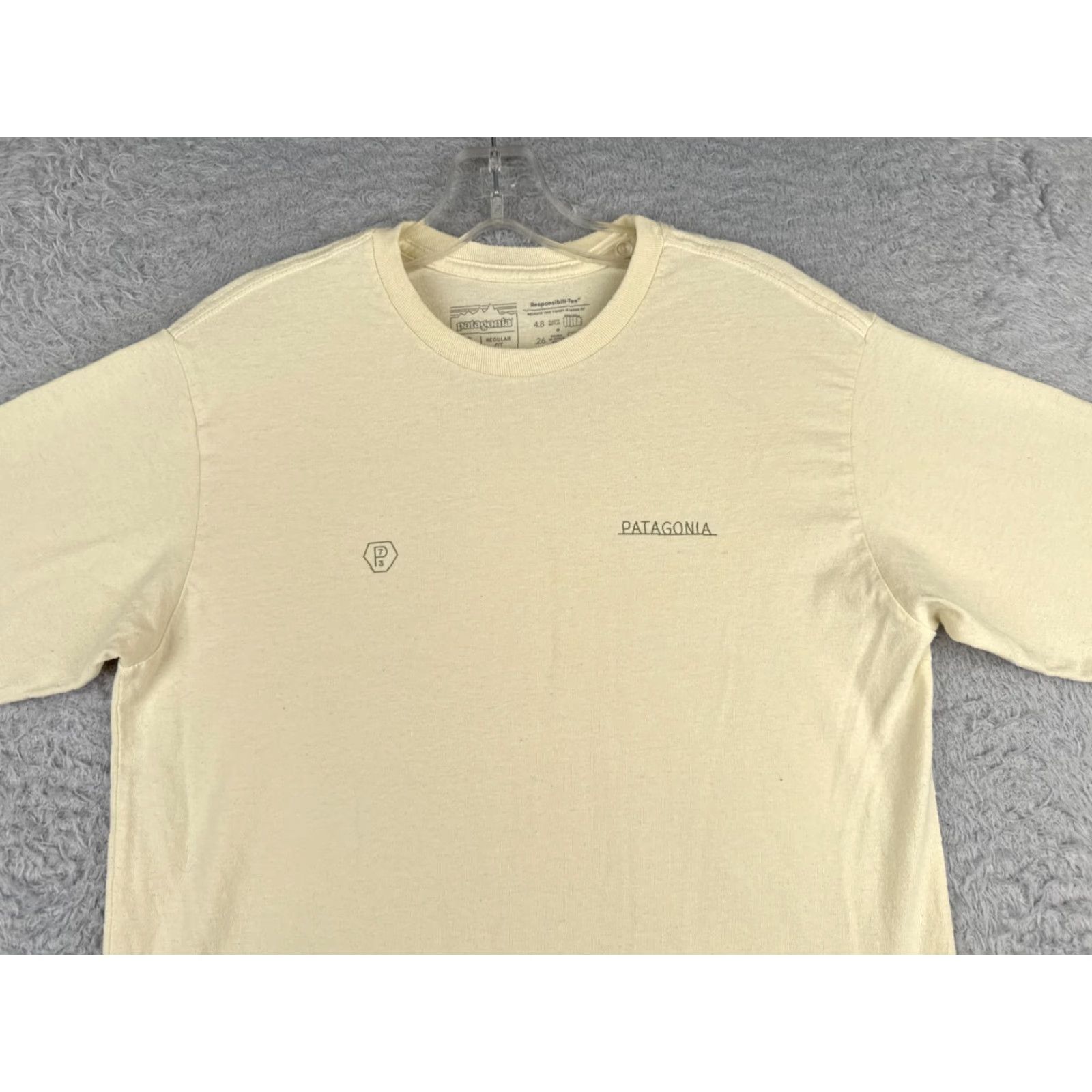 Patagonia Patagonia Shirt Men Small Yellow Forge Mark Responsibili-Tee Cotton Blend Size US S / EU 44-46 / 1 - 4 Thumbnail