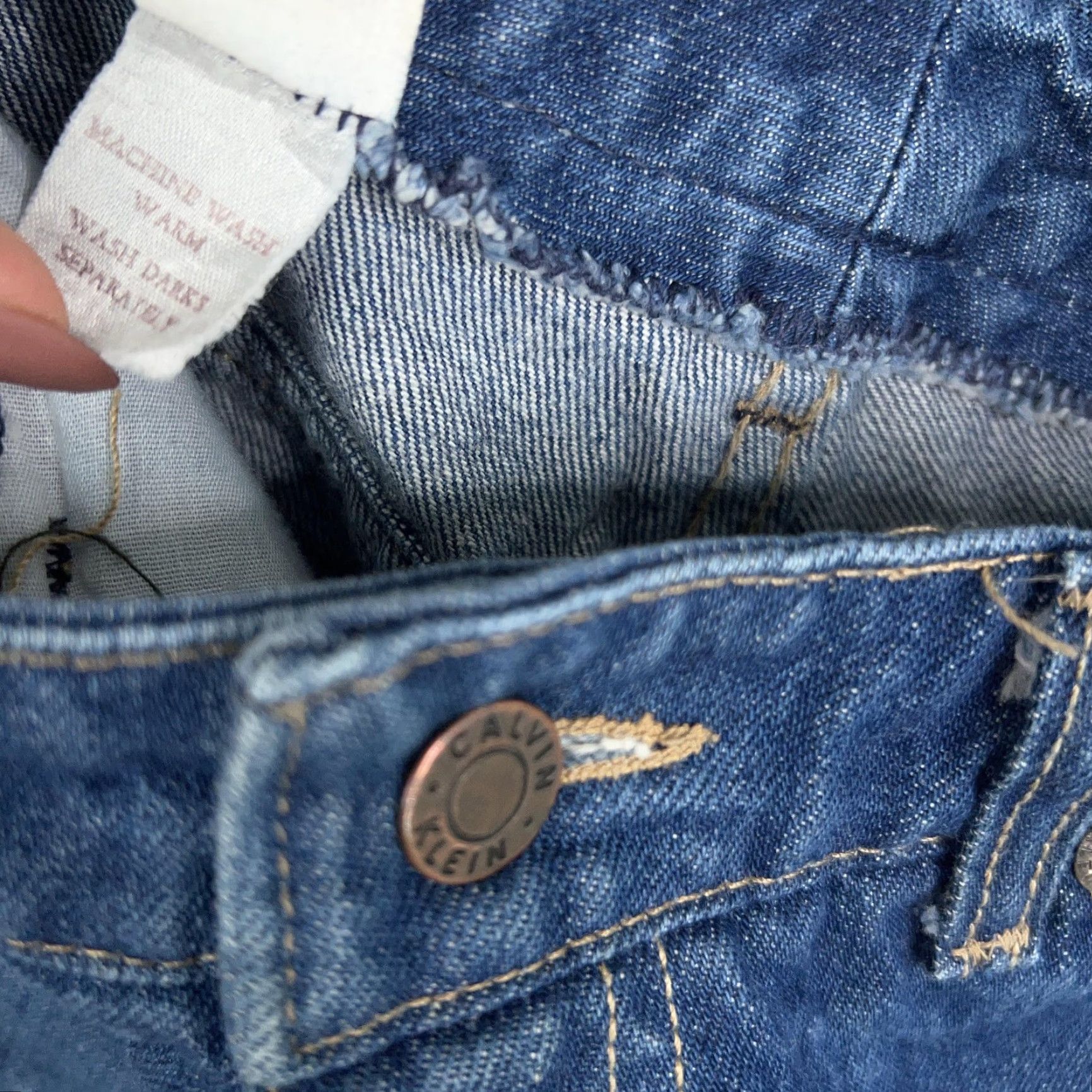 Calvin Klein VINTAGE Calvin Klein Jeans Womens 28 Tall High Rise Denim 80s Classic Casual Size 28" / US 6 / IT 42 - 5 Thumbnail