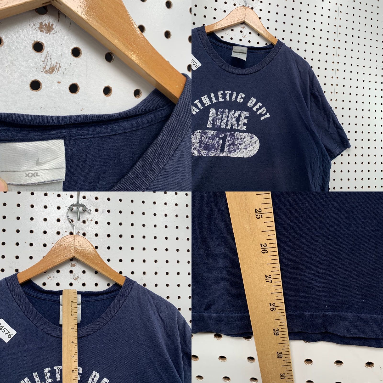 Nike VINTAGE Nike Athletic Dept Shirt Mens 2XL Blue Pill Logo Short Sleeve Crew Neck 26x29 Men Size US XXL / EU 58 / 5 - 8 Thumbnail