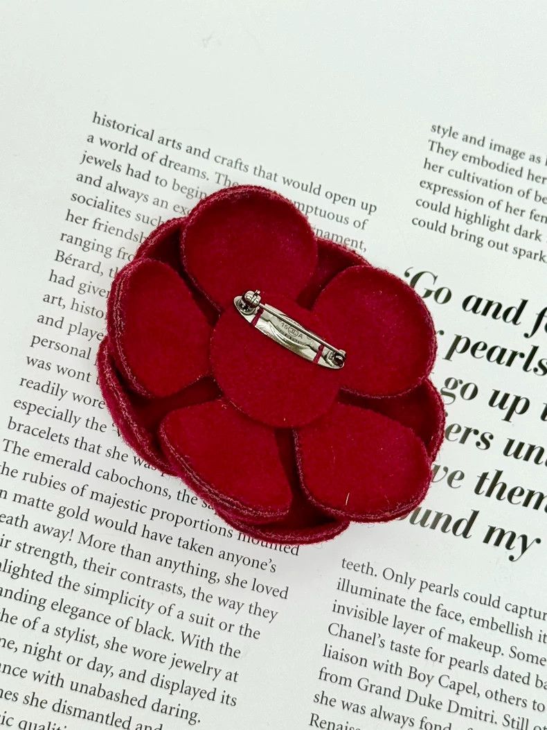 Chanel Chanel 15A Handicraft Workshop Dark Red Tweed Classic Came Size ONE SIZE - 8 Thumbnail
