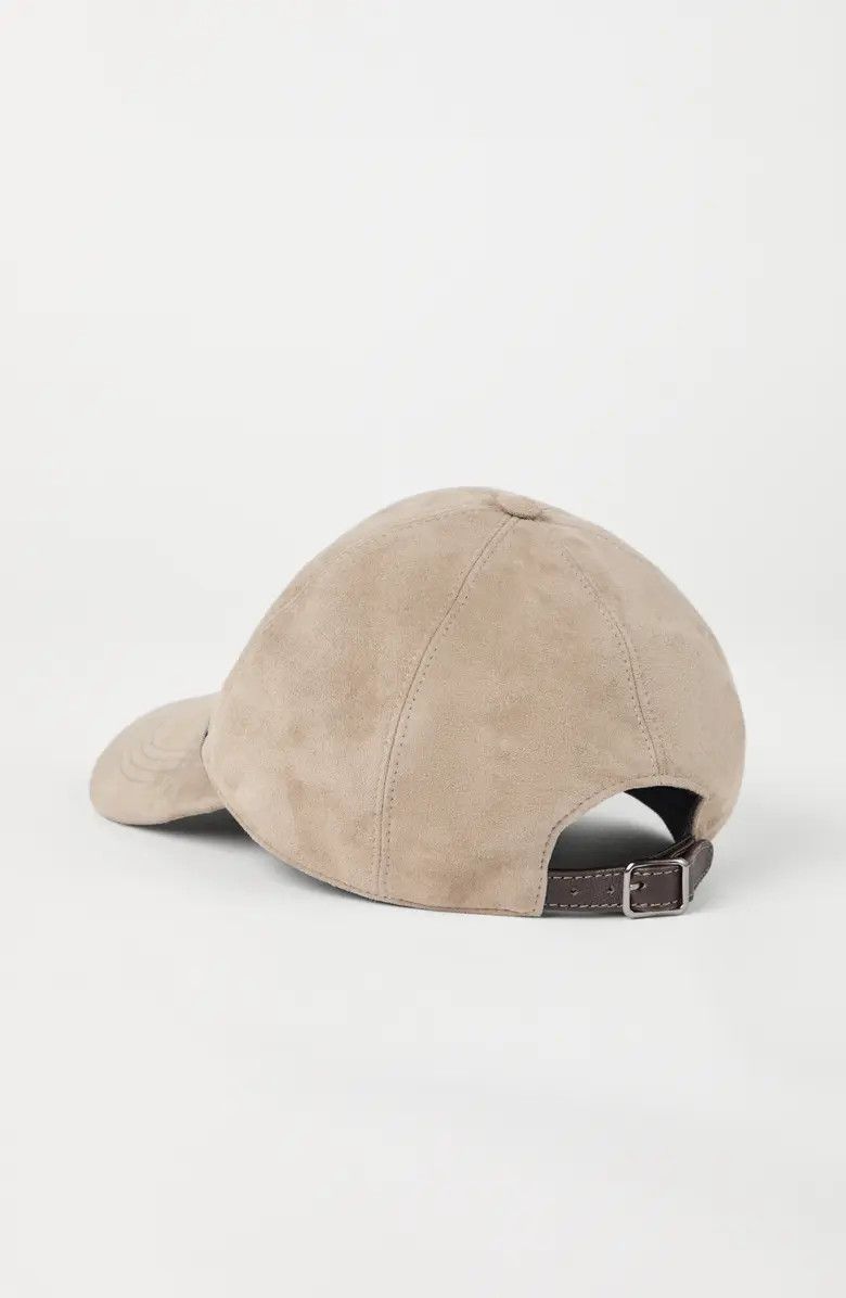 Brunello Cucinelli o1la1rc1a0425 Size: OS/Lady Cap in Light Grey Size ONE SIZE - 4 Thumbnail