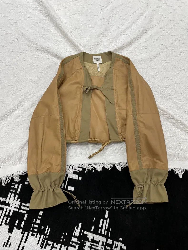 Hermes Hermes Short Leather Jacket Size XS / US 0-2 / IT 36-38 - 1 Thumbnail