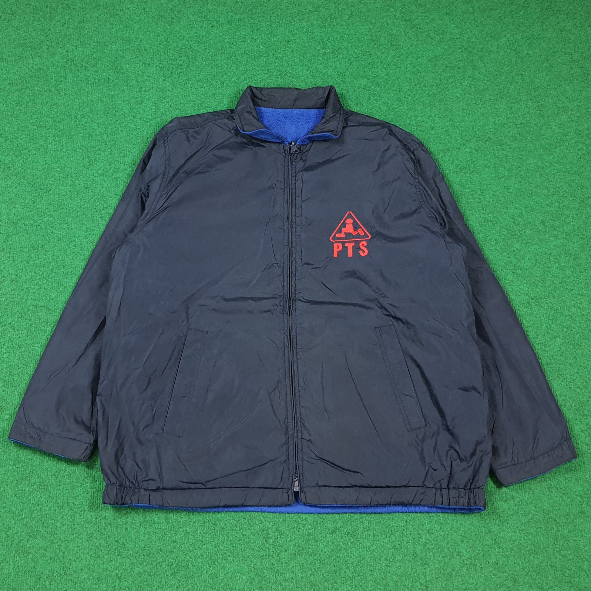 Vintage Vintage 90s Plenty Tough PTS Reversible Windbreaker C284N8 Size US L / EU 52-54 / 3 - 5 Thumbnail