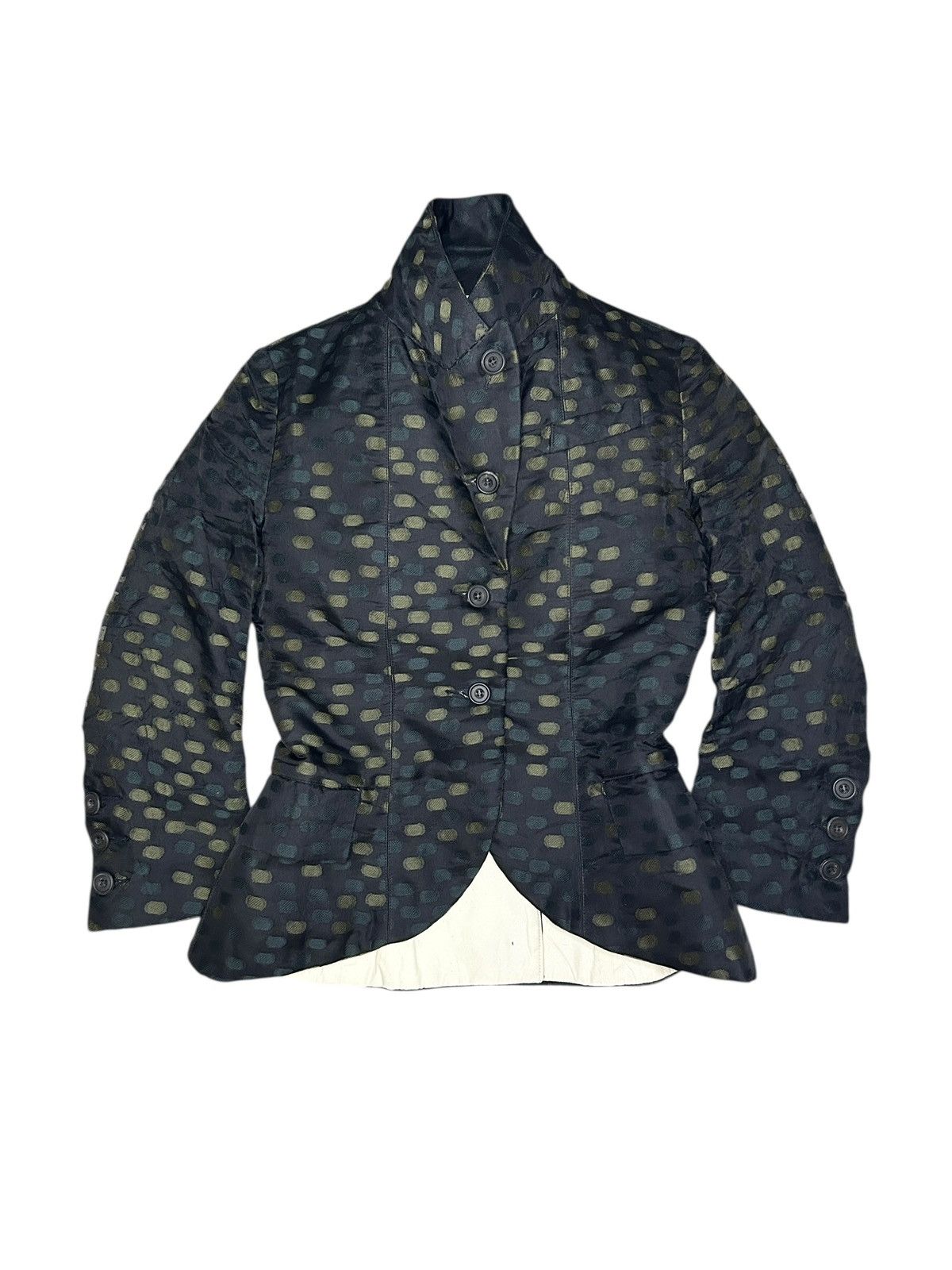Paul Harnden Shoemakers Layered Silk Blazer Size XS / US 0-2 / IT 36-38 - 2 Thumbnail
