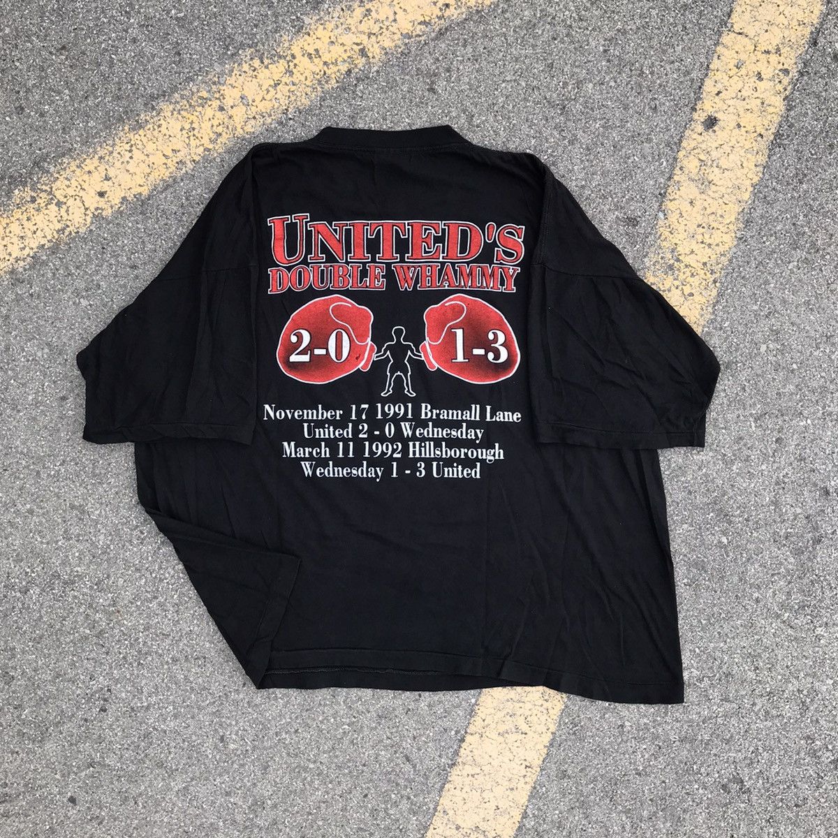 Vintage Vintage Rare Sheffield United Double whammy t shirt Sz XL Size US XL / EU 56 / 4 - 9 Thumbnail