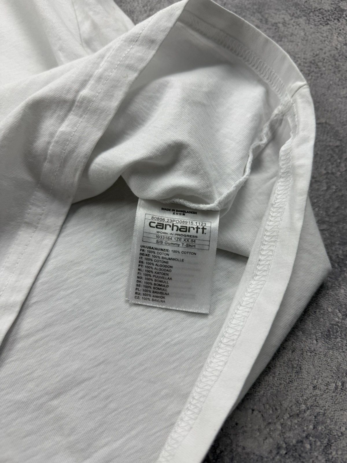 Carhartt Wip Carhartt WIP Big Logo T-Shirt White Tee Y2K Streetwear Skate Size US M / EU 48-50 / 2 - 10 Thumbnail