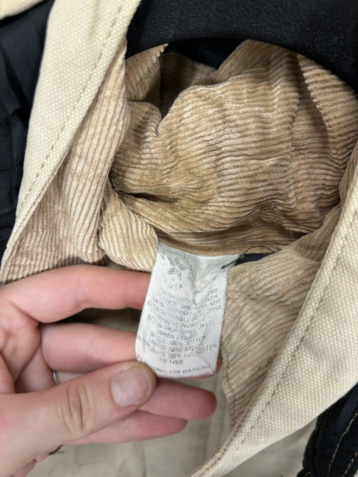Carhartt Vintage 90s Carhartt USA Beige Work Hooded Cropped Jacket Size US M / EU 48-50 / 2 - 16 Thumbnail