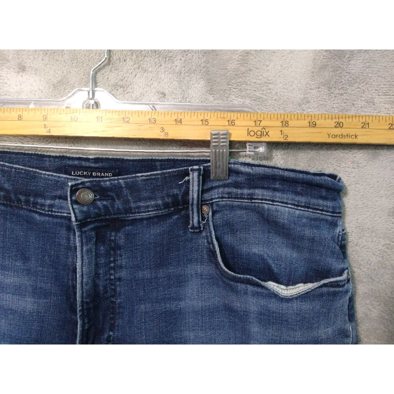 Lucky Brand Lucky Brand Jeans Mens 40x30 Blue Denim 363 Vintage Straight High Rise Dark Wash Jeans Size US 40 / EU 56 - 3 Thumbnail