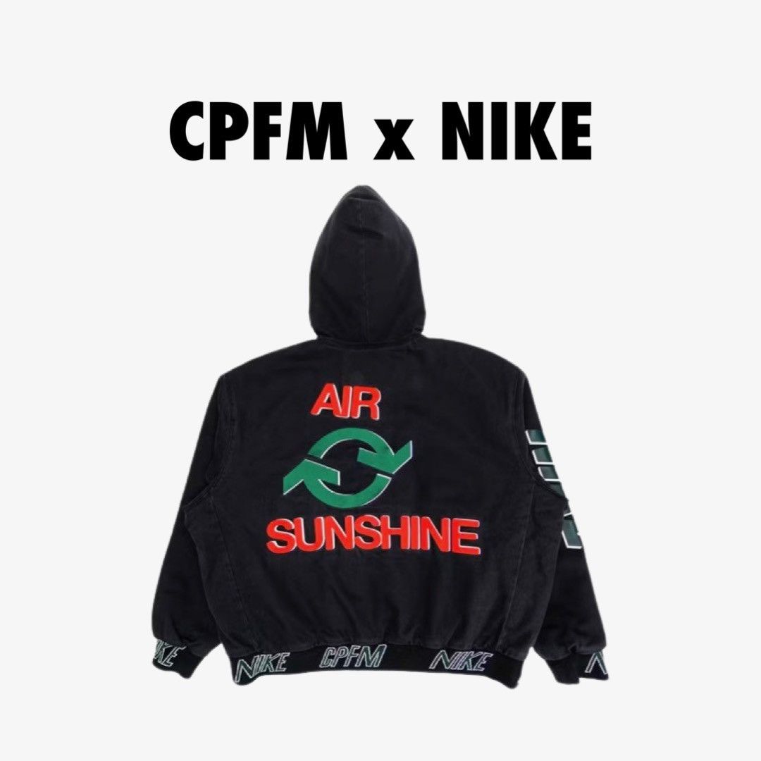 image of Cactus Plant Flea Market x Nike Work Jacket in Black, Men's (Size Medium)