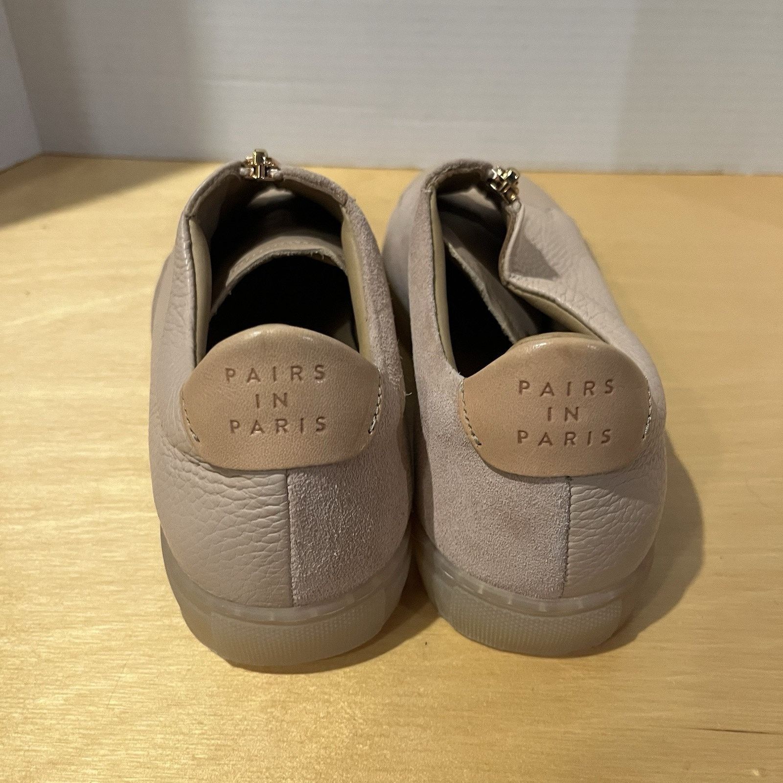 Other Pairs In Paris Women’s Leather Zip Slip On Shoes Sz EUR 39 Size US 8 / IT 38 - 5 Thumbnail