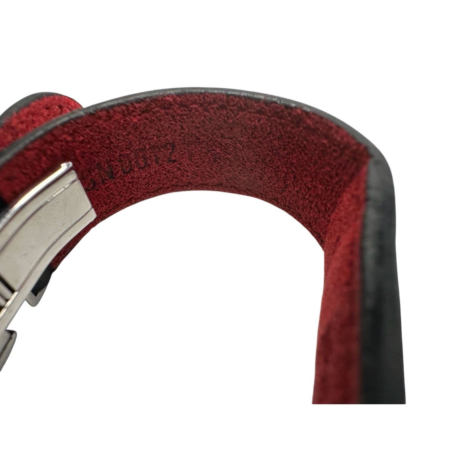 Louis Vuitton Louis Vuitton (LV) Black Leather Monogram Wish Bracelet Size ONE SIZE - 7 Thumbnail