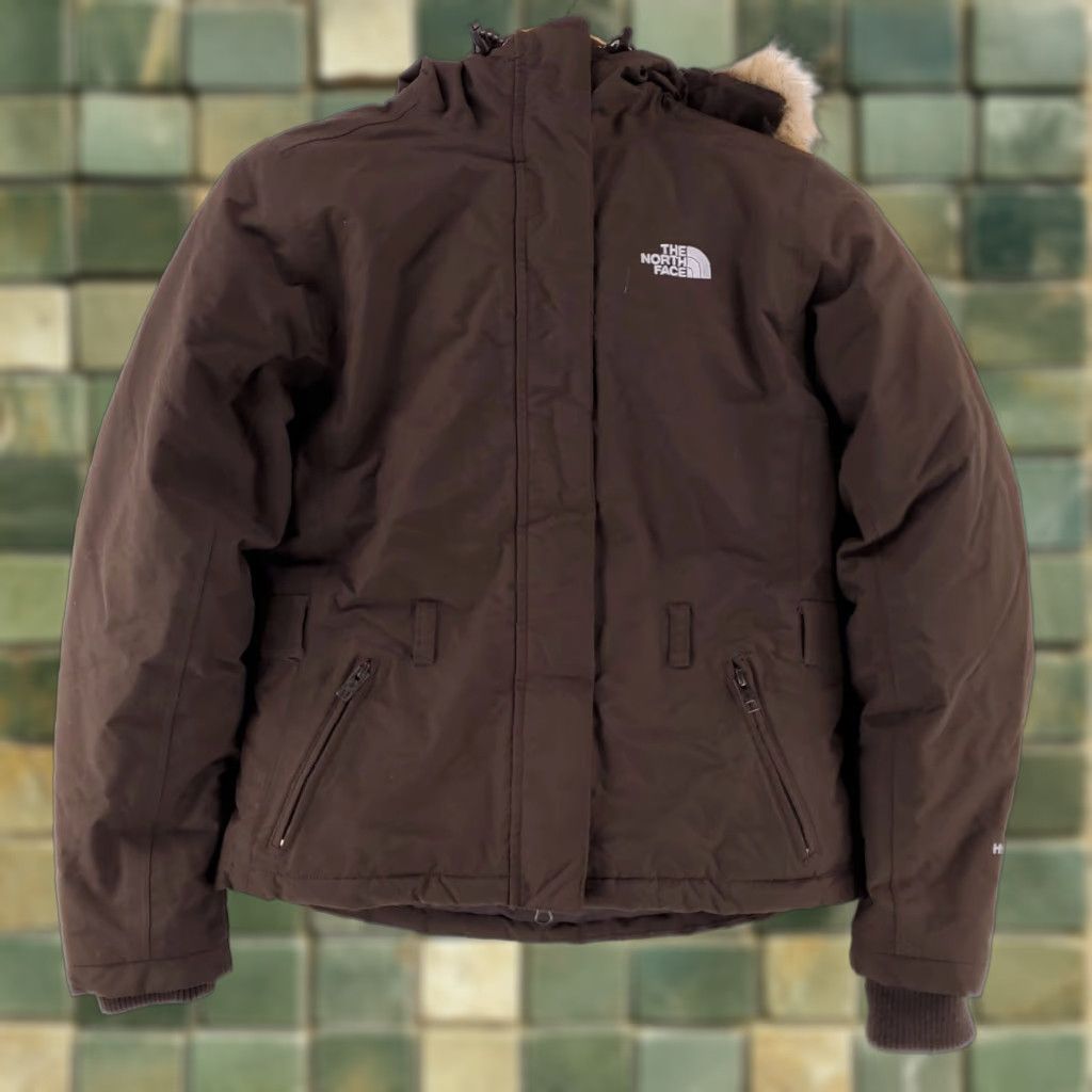 The North Face The North Face Jacket Womens XS Brown Goose Down Full Zip Hyvent Faux Fur Parka Size XS / US 0-2 / IT 36-38 - 1 Thumbnail