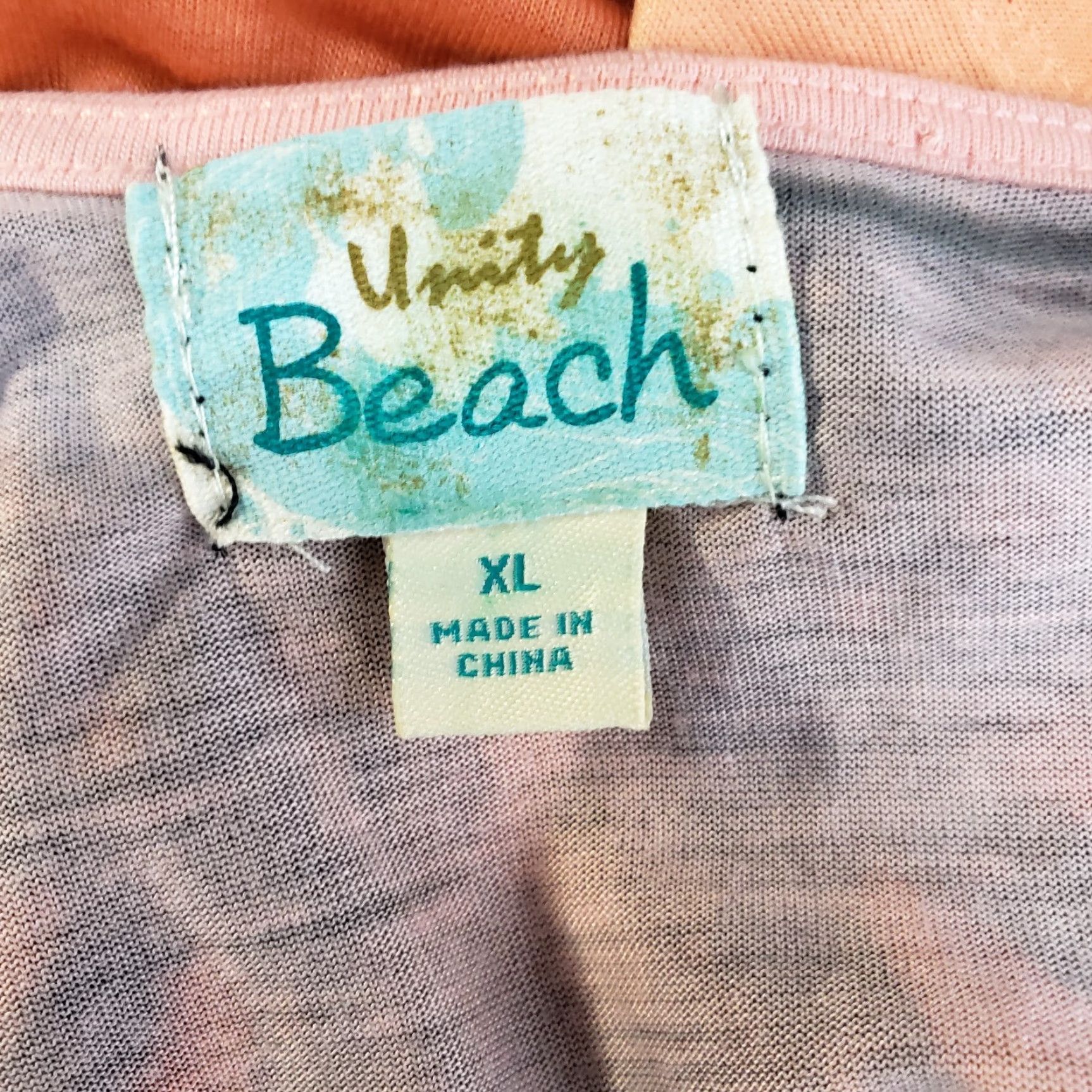 Vintage Unity Beach Womens Top XL Orange Scoop Neck Blouse Shirt, Women, Size XL, Orange, Butterfly, 90s? Size XL / US 12-14 / IT 48-50 - 5 Thumbnail