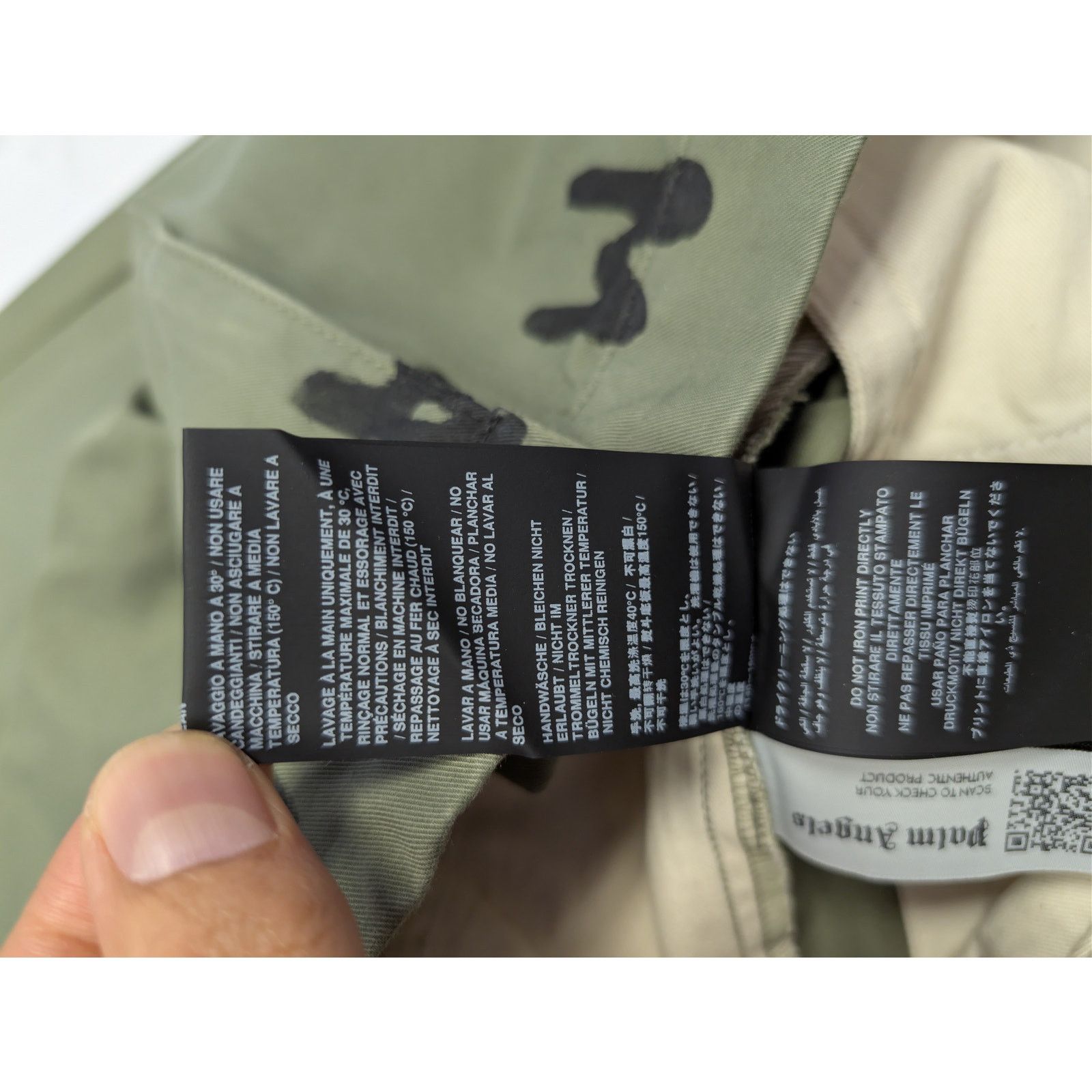 Palm Angels o1rshd1 Seasonal Logo Chino Pants in Military / Black Size US 36 / EU 52 - 18 Thumbnail