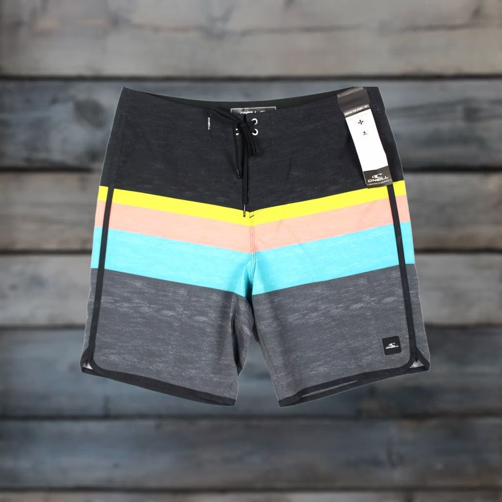 O'Neill O'Neill Shorts Mens 34 Black Men Lennox Scallop Board Multi Color SP3106027 Size US 34 / EU 50 - 1 Thumbnail