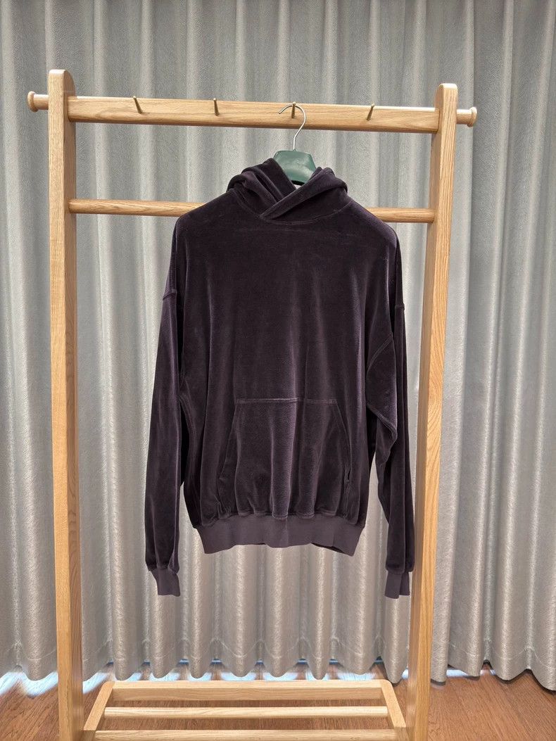 Haider Ackermann Haider Ackermann15 Purple Velvet Hoodie 2503-Nextarrow Size US XXS / EU 40 - 1 Thumbnail