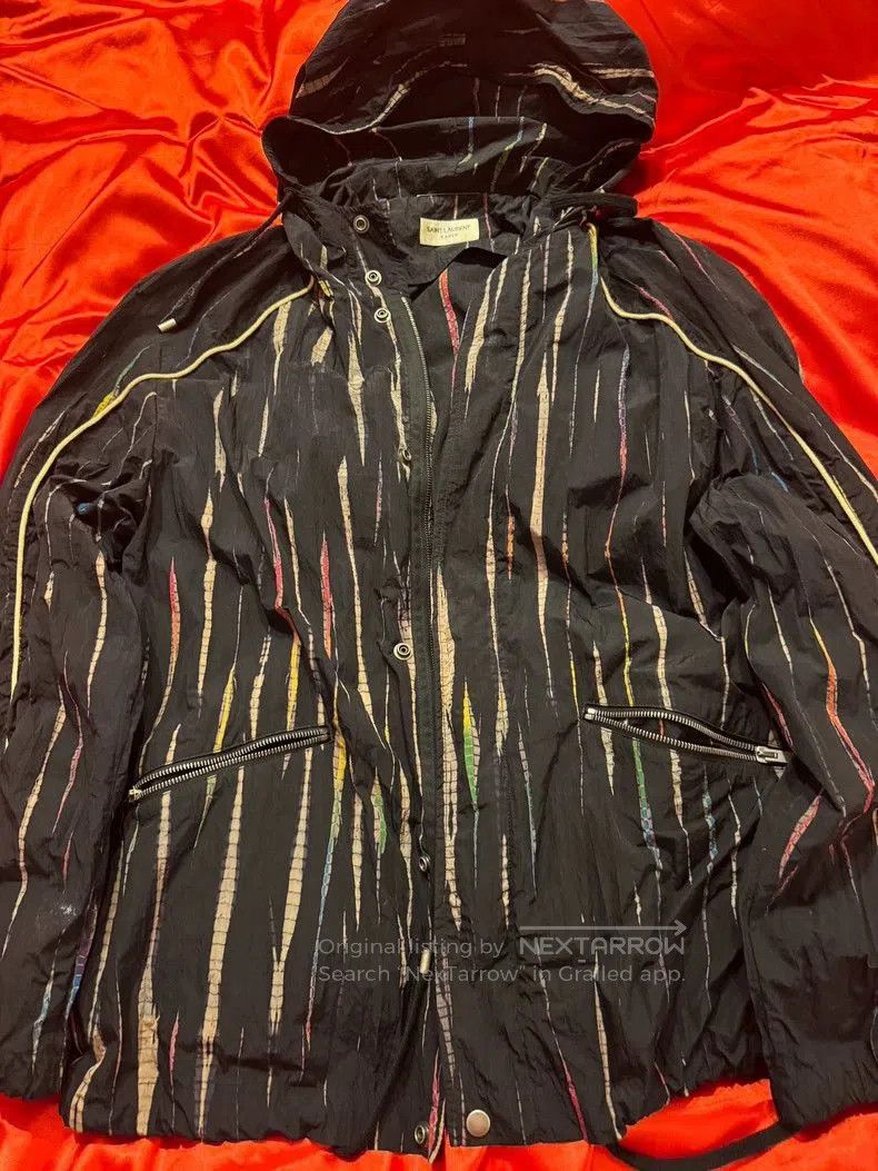Saint Laurent Paris Saint Laurent Striped Hooded Jacket. Size US L / EU 52-54 / 3 - 1 Thumbnail