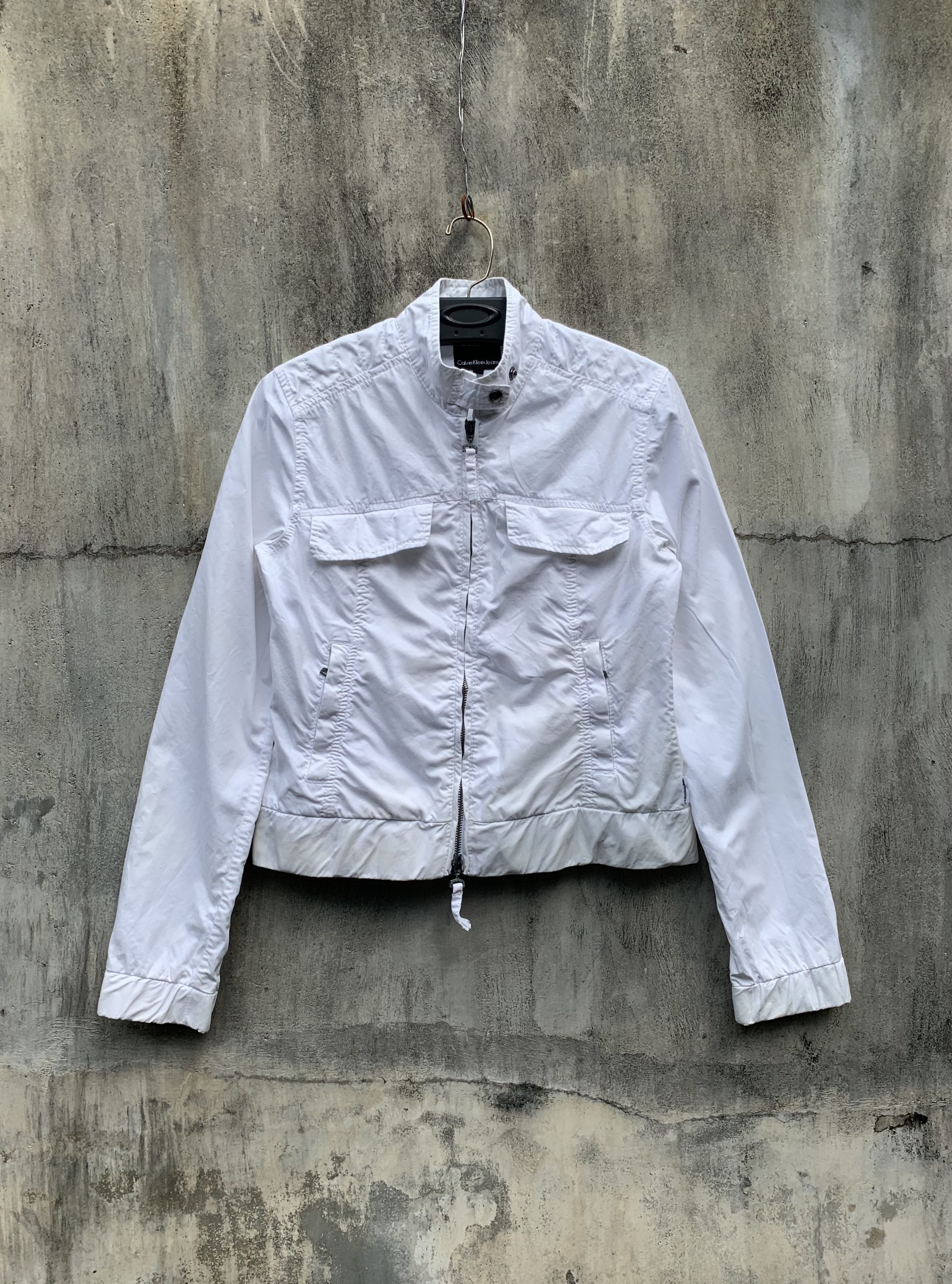 Calvin Klein Calvin Klein Jeans White Jacket Size S / US 4 / IT 40 - 1 Thumbnail