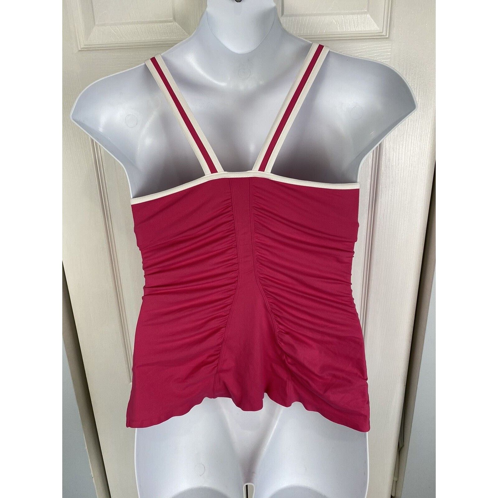 Nike Nike Dri Fit Pink White Racerback M Cinched Built In Bra Size M / US 6-8 / IT 42-44 - 5 Thumbnail