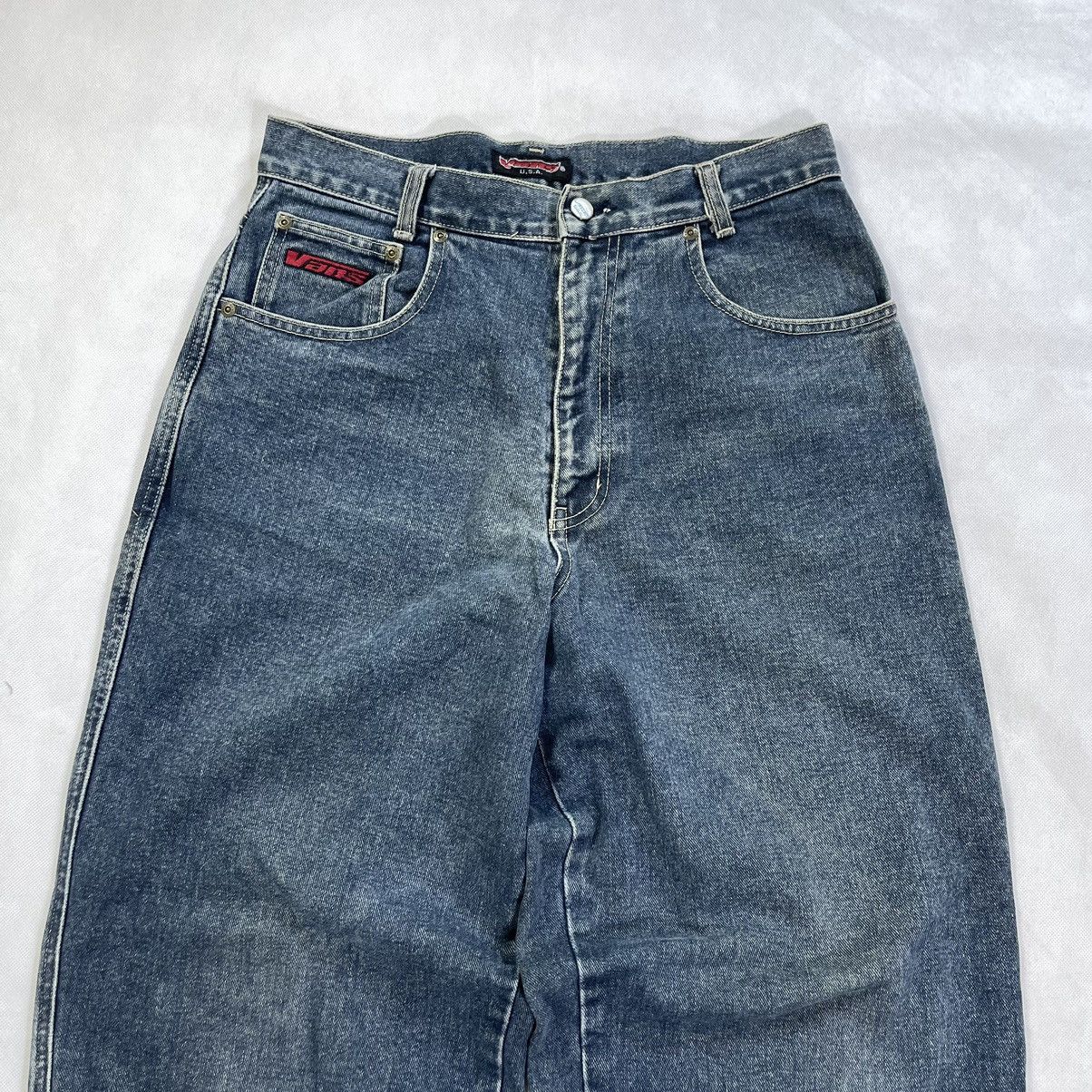 Shorty's Skateboards Rare! Vintage 90s Vans Usa Skate Baggy Denim Jeans Size US 32 / EU 48 - 3 Thumbnail
