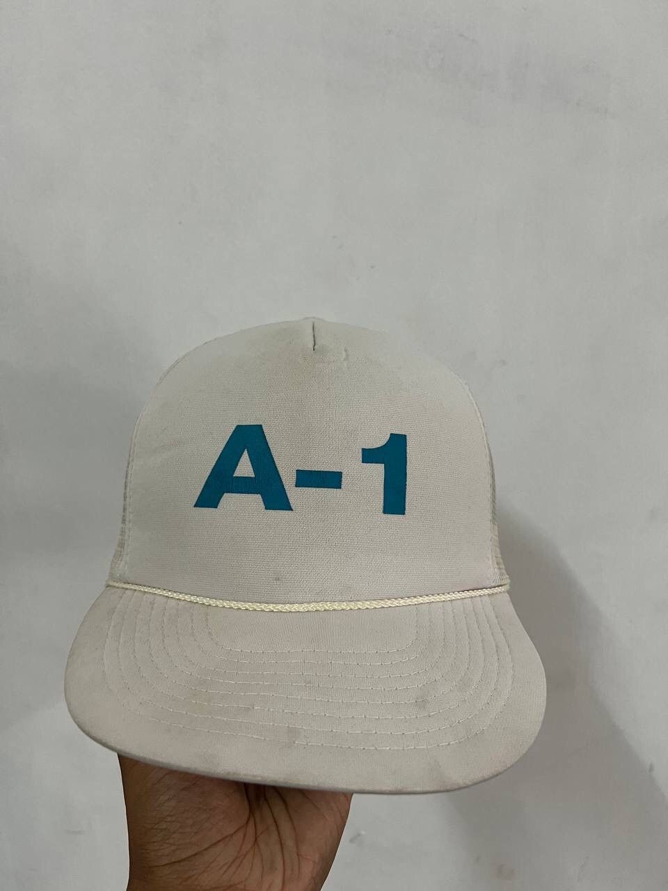 Vintage A-1 White Trucker Hat Size ONE SIZE - 4 Thumbnail