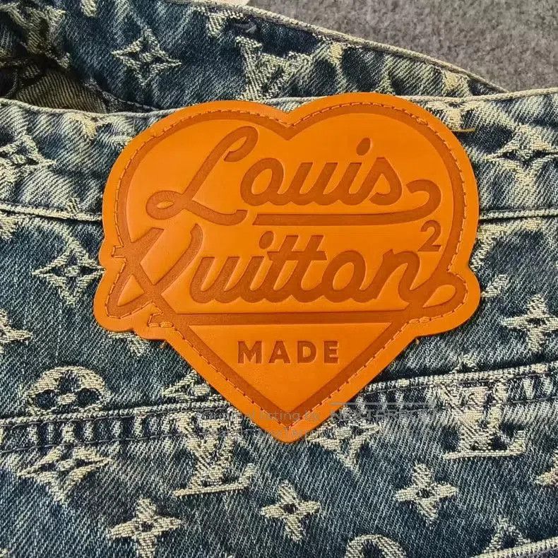 Louis Vuitton Louis Vuitton Nigo Deconstructed Denim Pants. Size US 34 / EU 50 - 4 Thumbnail