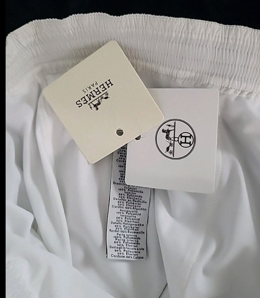 Hermes Authentic Hermes White Orange Swim Trunks Breifs Large L Size US 34 / EU 50 - 3 Thumbnail