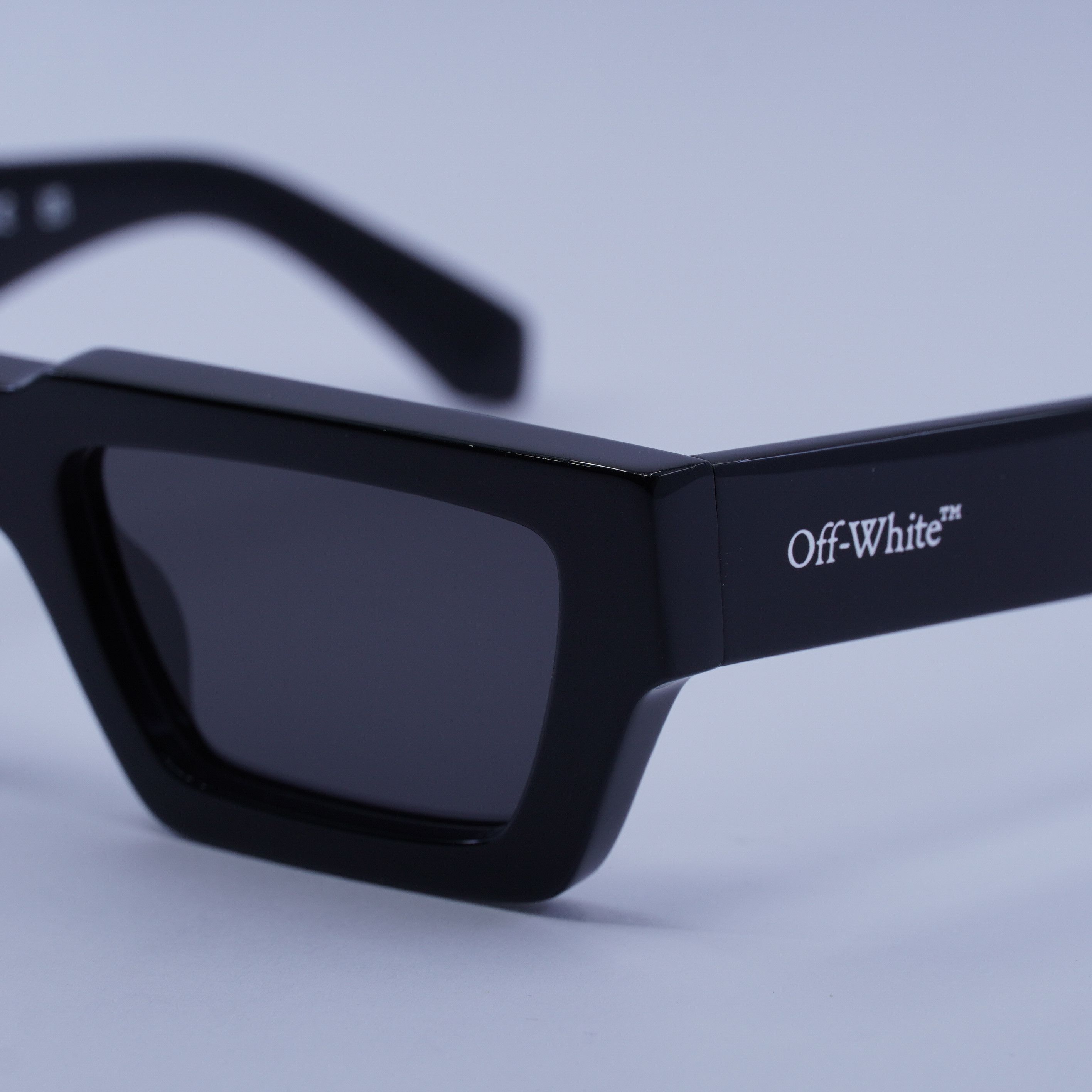 Off-White Off-White OERI129 MANCHESTER 1007 Sunglasses Black Rectangle Size ONE SIZE - 2 Thumbnail