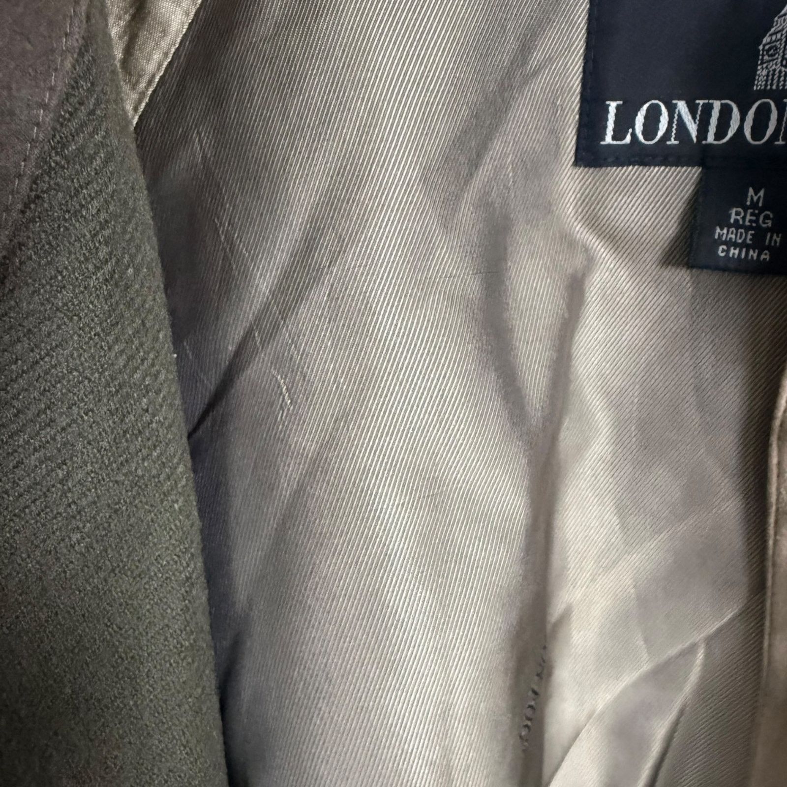 London Fog London Fog Beige Brown Men's Medium Fleece Lined Trench Coat Size US M / EU 48-50 / 2 - 13 Thumbnail