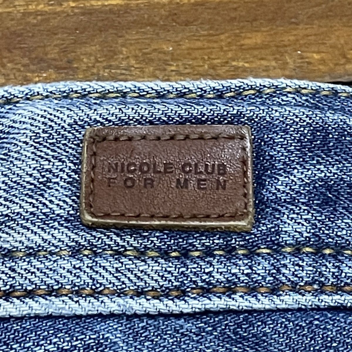 Nicole Club Rare Design Vintage Brand Nicole Club Distressed Jeans 1990s Size US 33 - 9 Thumbnail