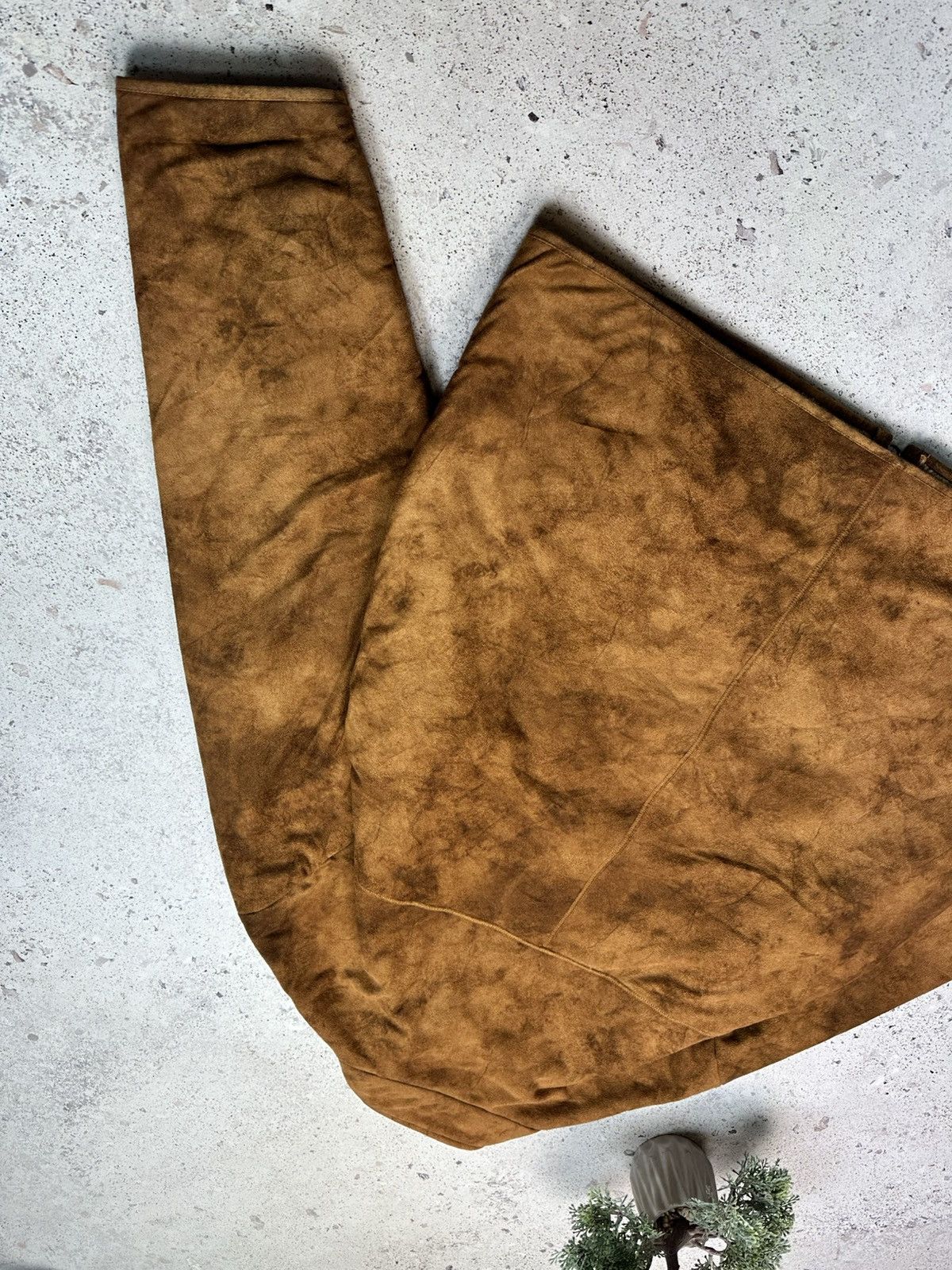 Hugo × Vintage Beautiful Men's HUGO BOSS Tan Faux Sheepskin & Fleece Jacket Size US L / EU 52-54 / 3 - 11 Thumbnail