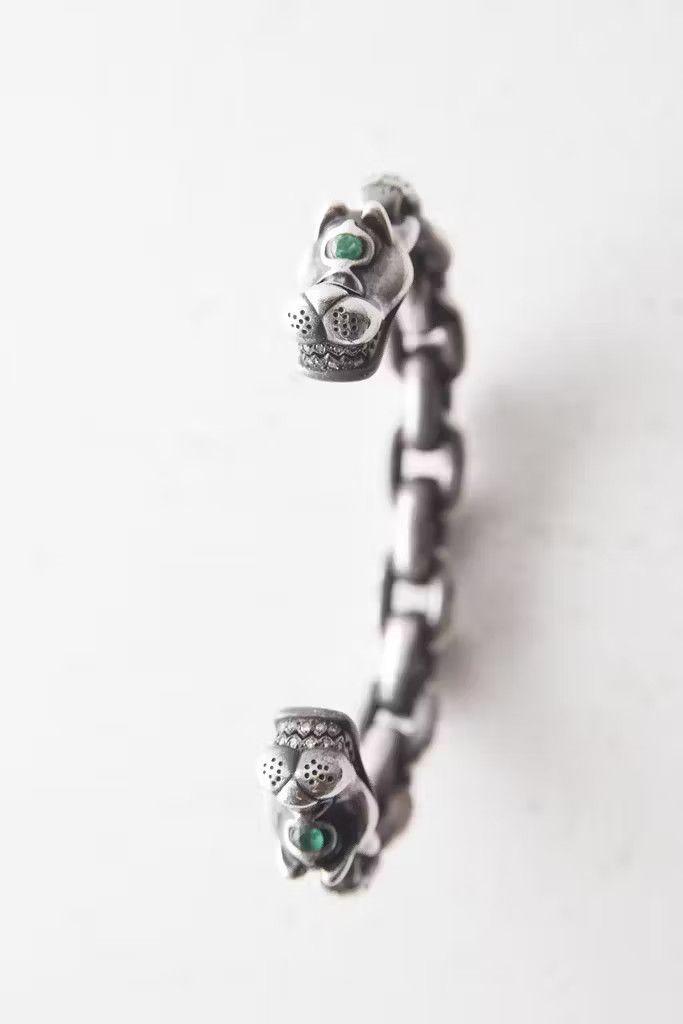 Gaboratory Gucho G-Dog emeralds/sapphires bracelet Size ONE SIZE - 3 Thumbnail