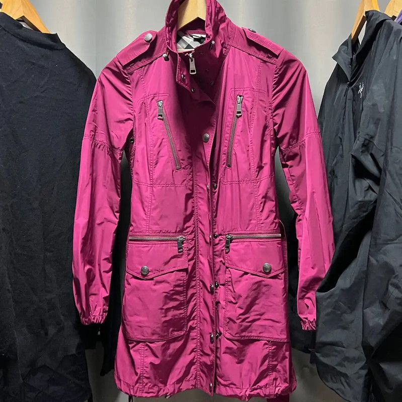 Burberry Burberry Women's Pink Polyester Trench Coat Size M / US 6-8 / IT 42-44 - 1 Thumbnail