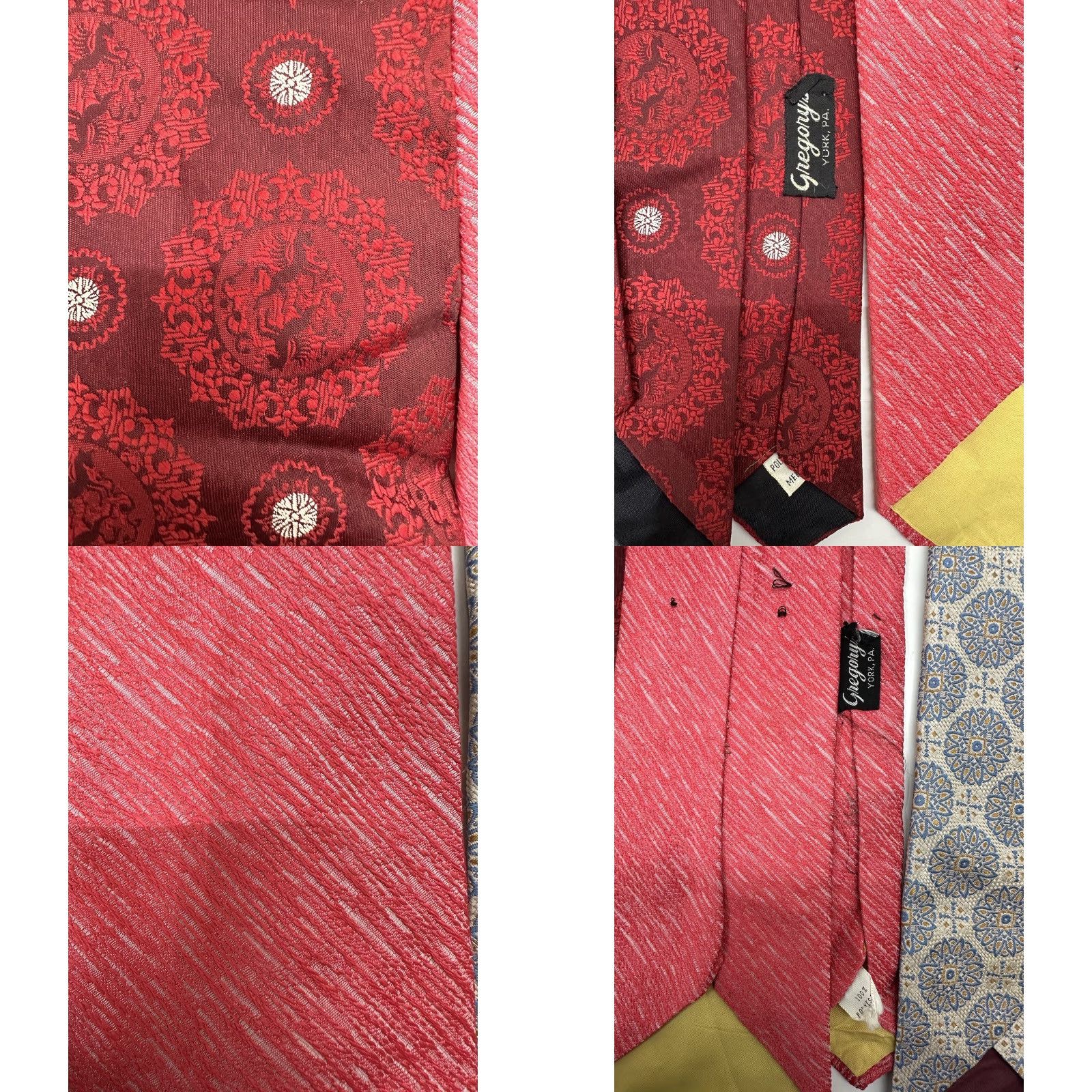 Vintage Mens Tie Set of 5 Lot Assorted Ties Size ONE SIZE - 8 Thumbnail